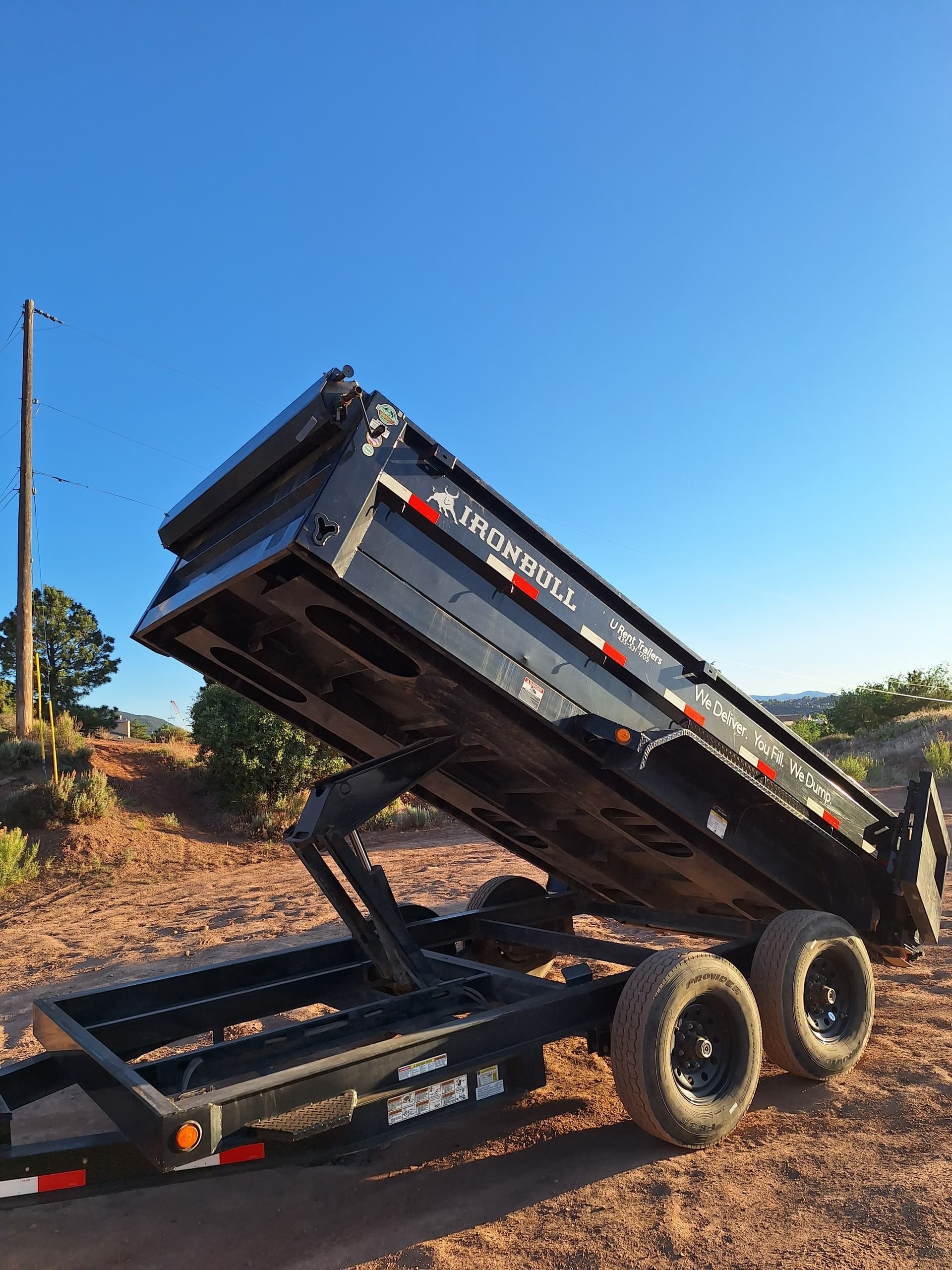 Reliable 7x14FT Dump Trailer Rental in Cedar City, Utah