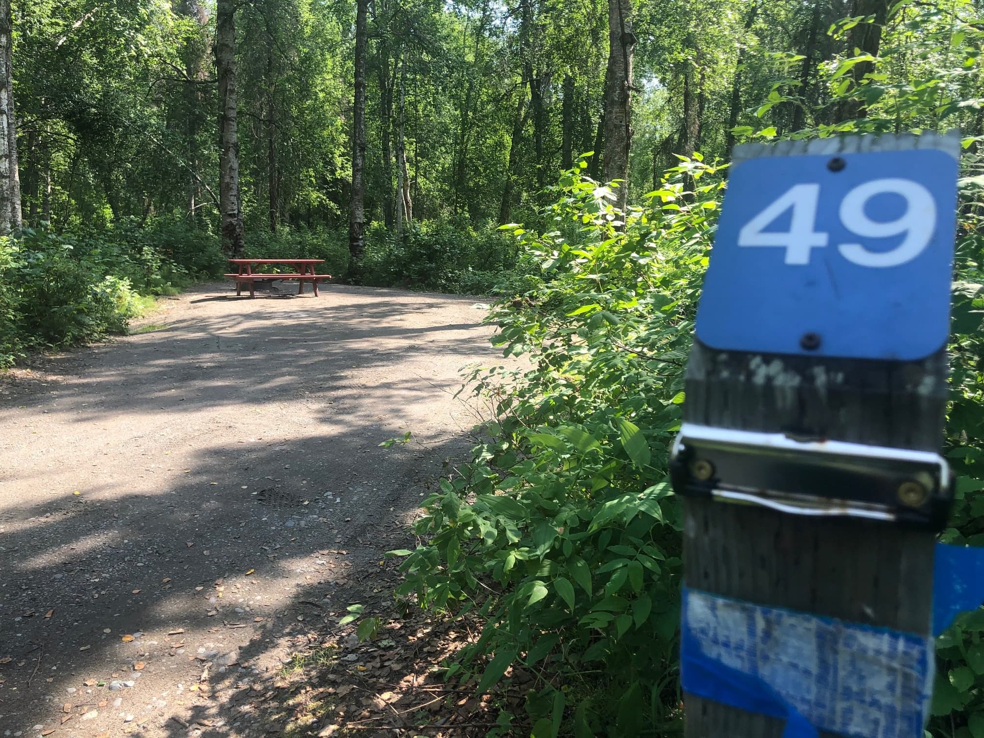 Premium Camping at Montana Creek Campground’s Camp Site 49