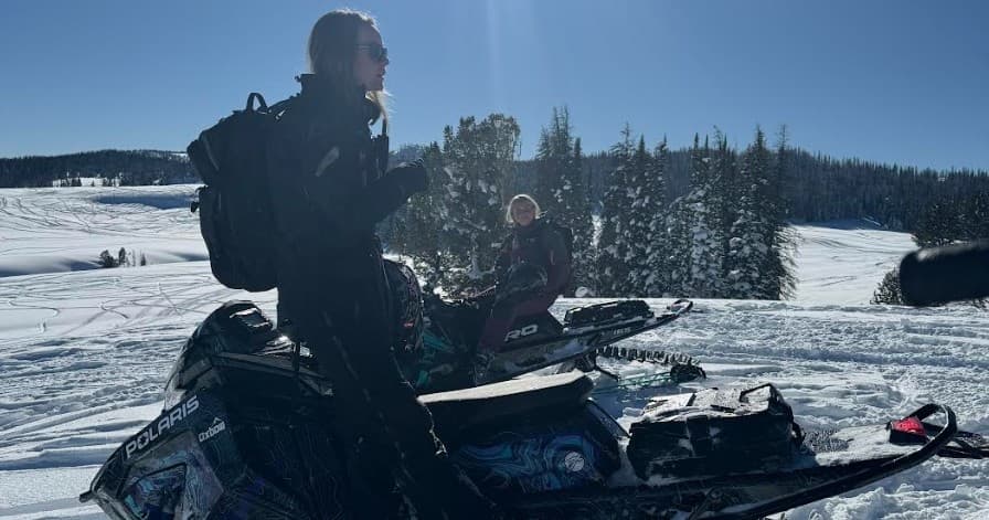 Master Sidehilling and Tree Riding at Moran’s Top Women-Only Snowmobile Clinic