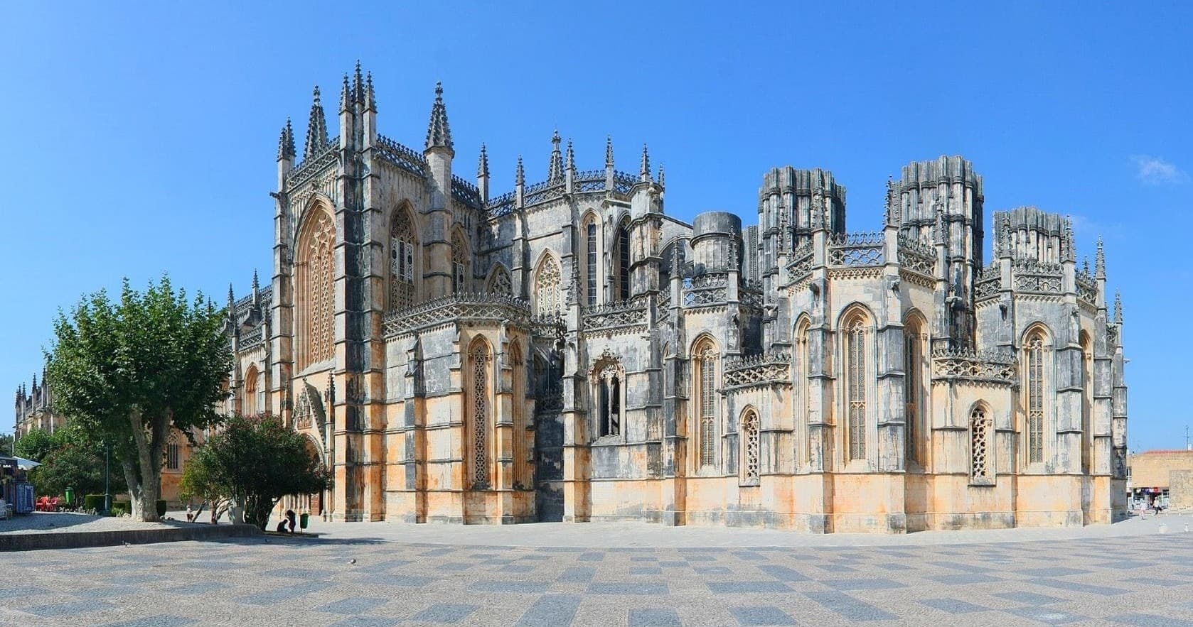 Batalha Monastery Gothic exterior in Portugal, historic tour