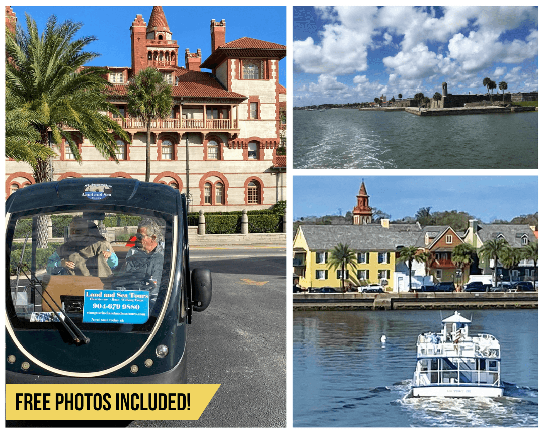 St. Augustine Boat & Golf Cart Tour by St. Augustine Land and Sea Tours