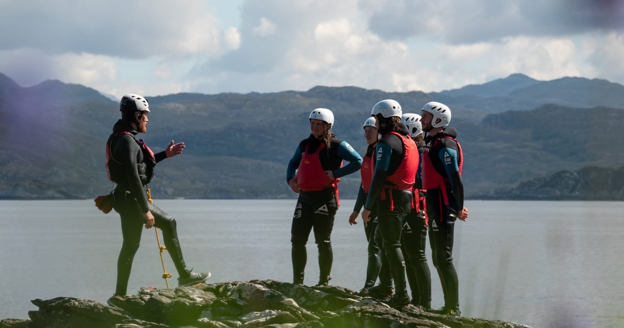 Coasteering Adventure with Seatrek Scotland on the Rocky Coast