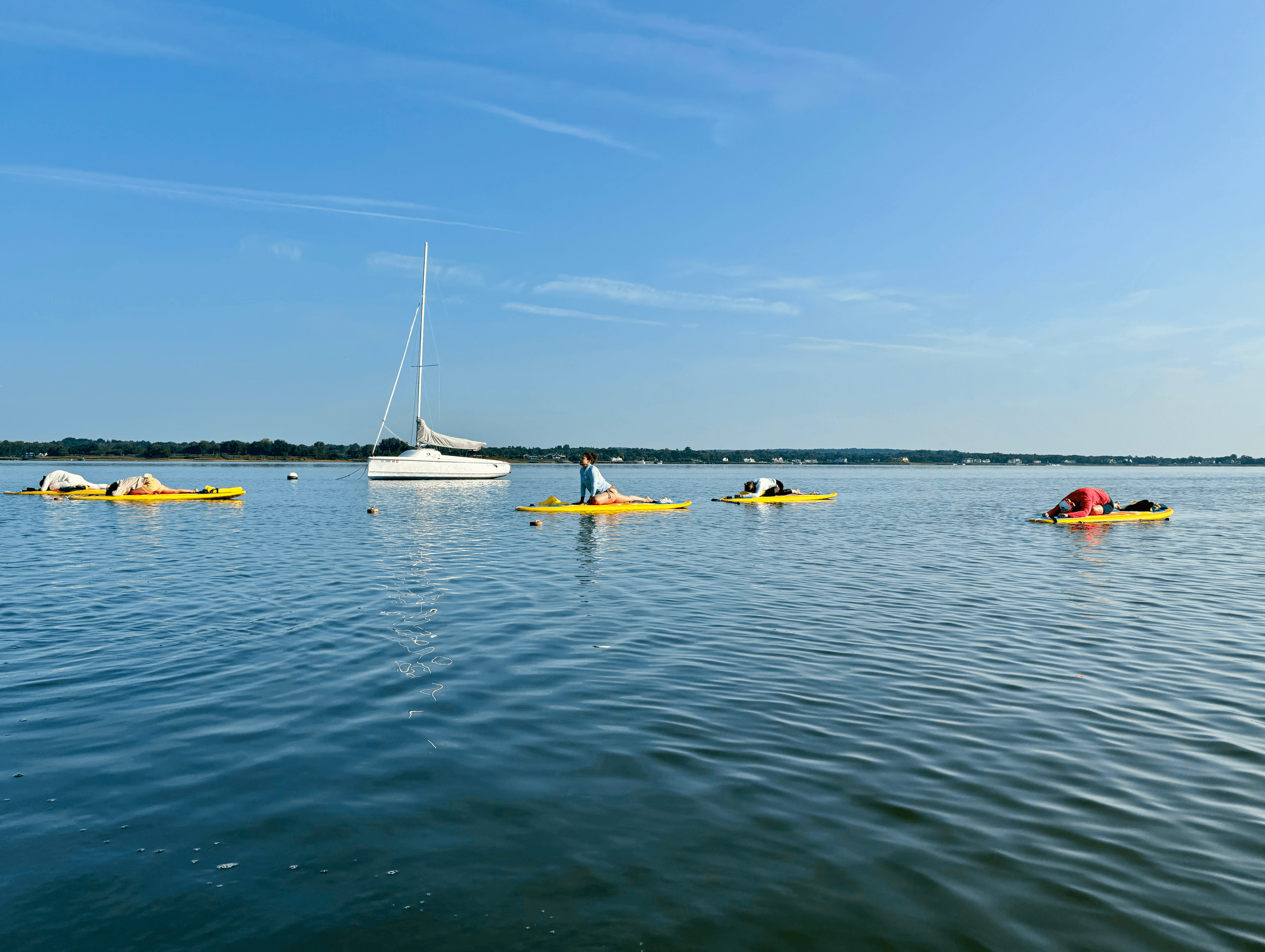 SUP Yoga Group Classes with Shore SUP Yoga in Oceanport
