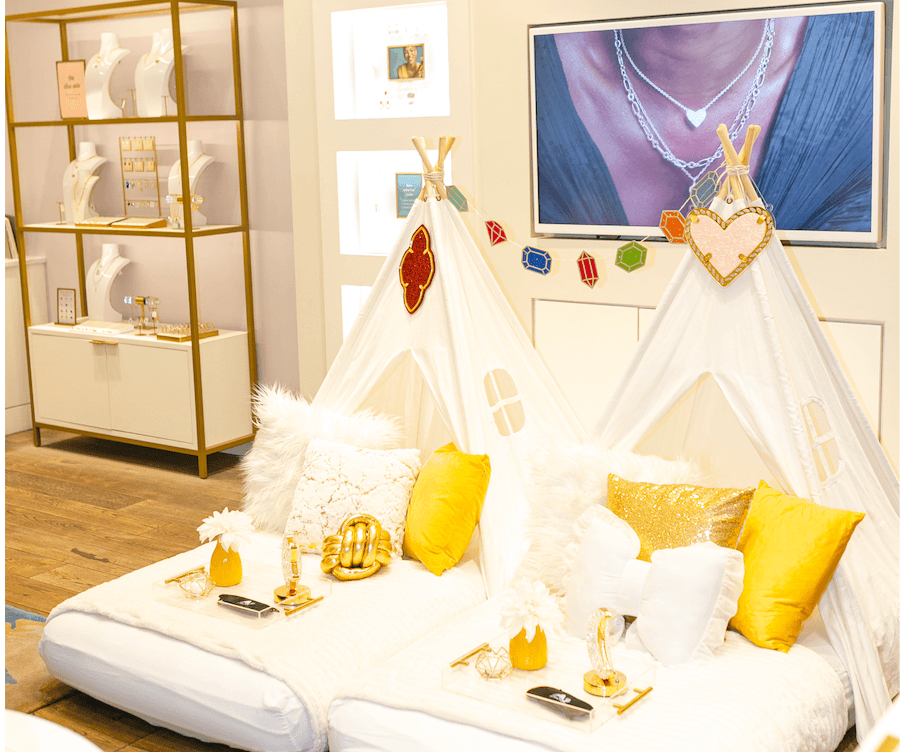 Sleepover Teepees in Scottsdale: Book Gemstones (Kendra Scott) for Magical Kids' Slumber Parties