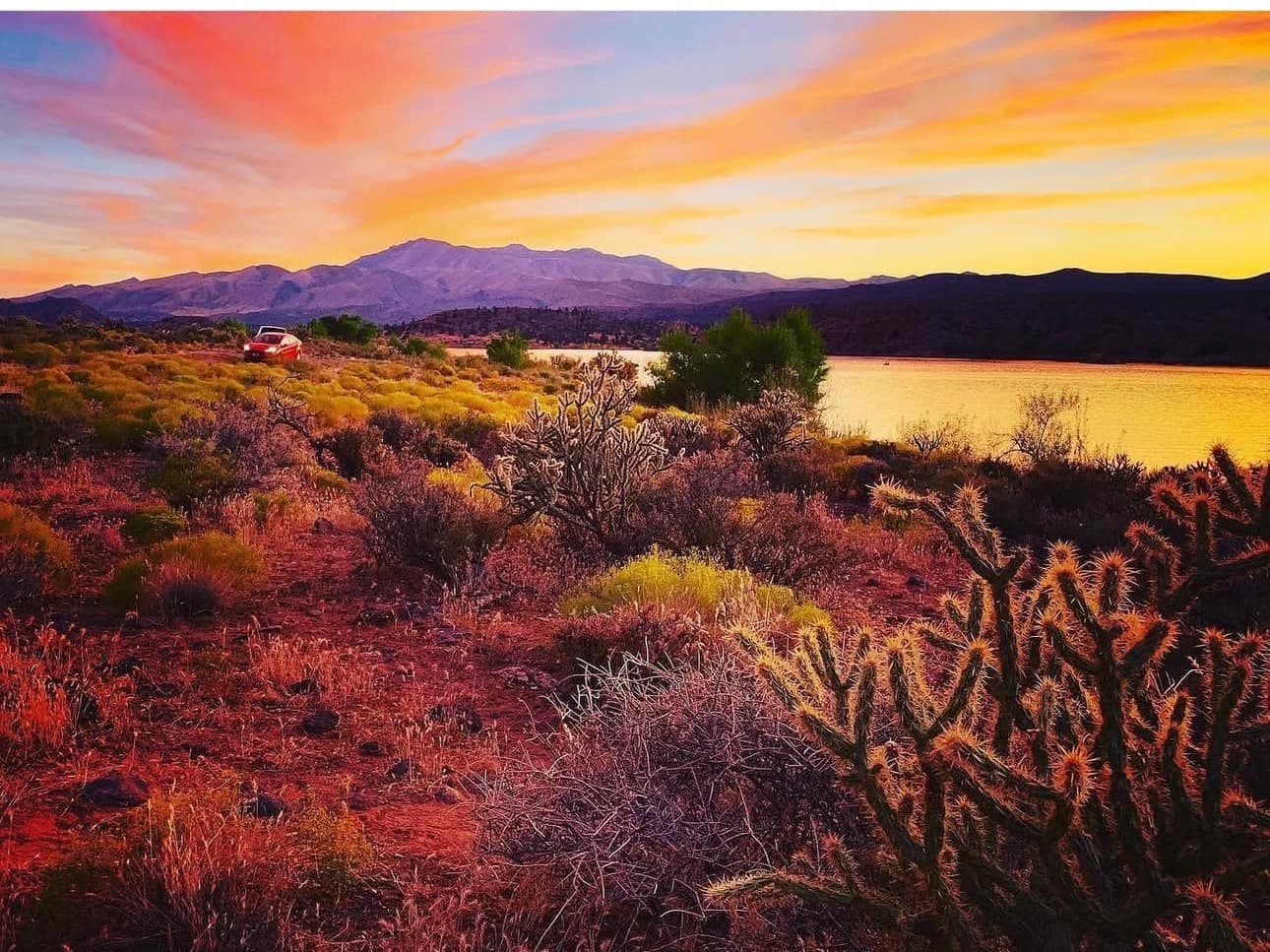 Sunset Horseback Ride to Lava Cliff Overlook in Gunlock, Utah