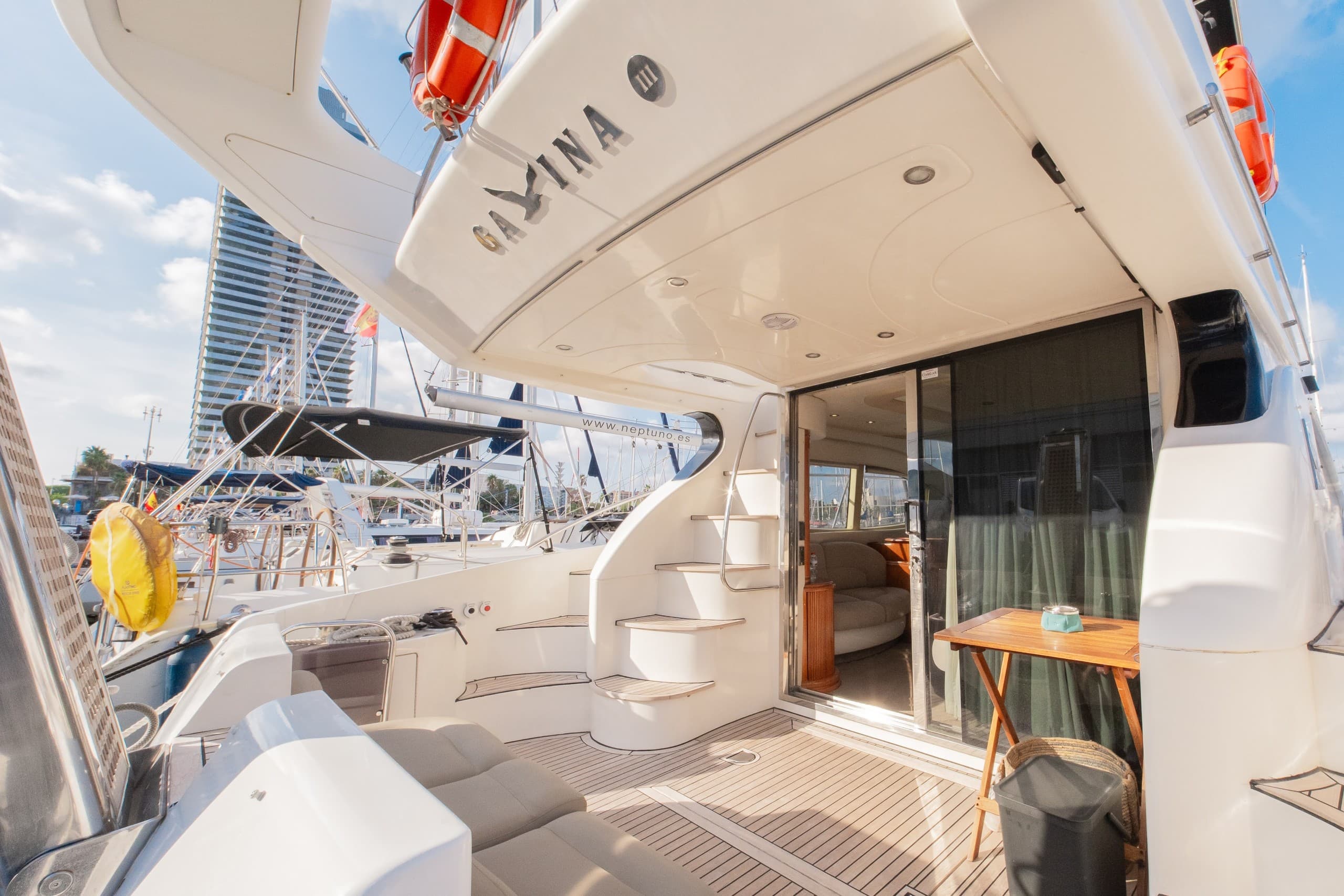 Sunset on the Azimut 46: Private Luxury Motor Yacht Cruise Off Barcelona photo 4