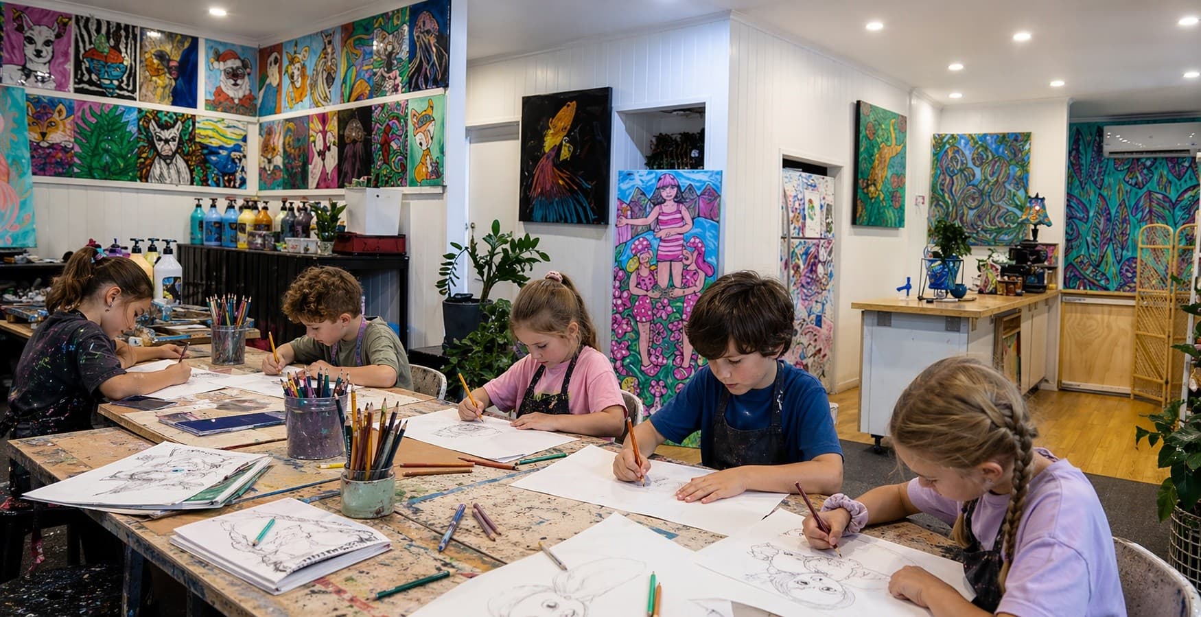 Kids After-School Painting Class in Annerley — 10-Week Program at Annerley Studio photo 2