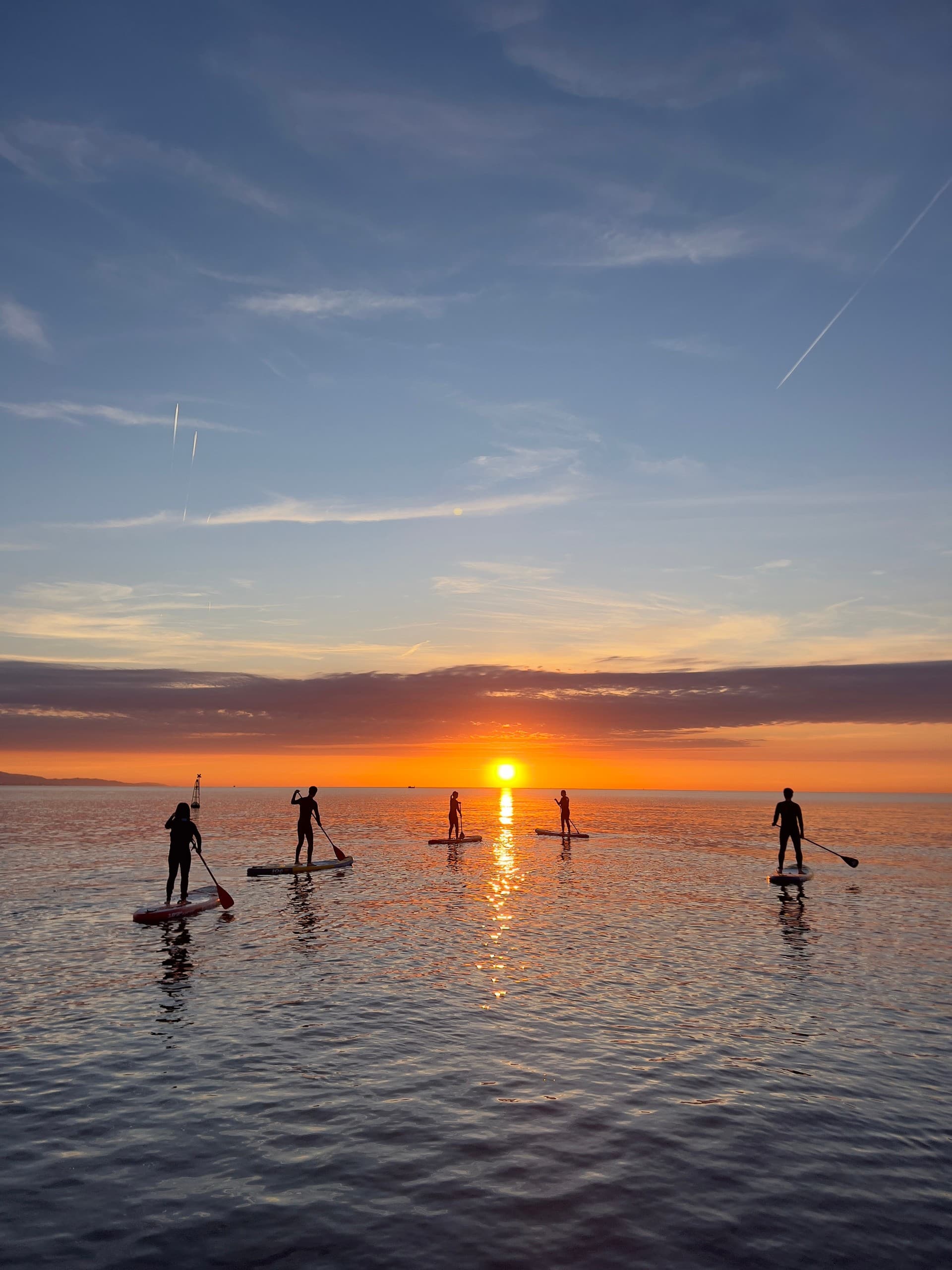 Sunrise SUP Session in Barcelona: Guided 90-Minute Paddle with Pro Photos