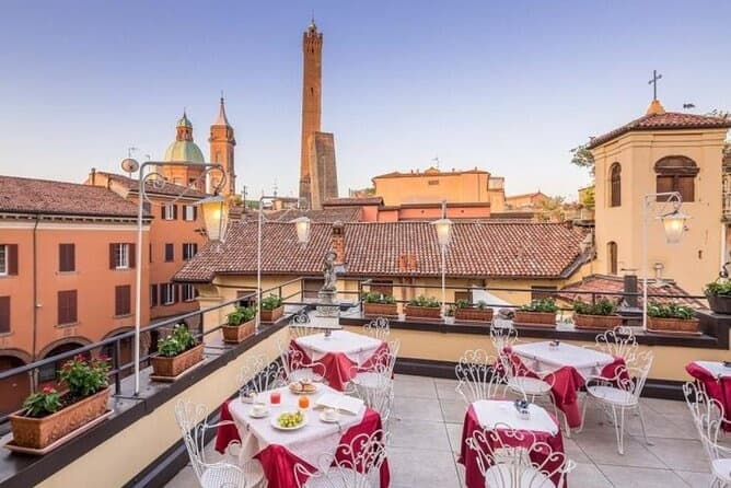 Wine Tasting on a Panoramic Terrace with Bologna Tour