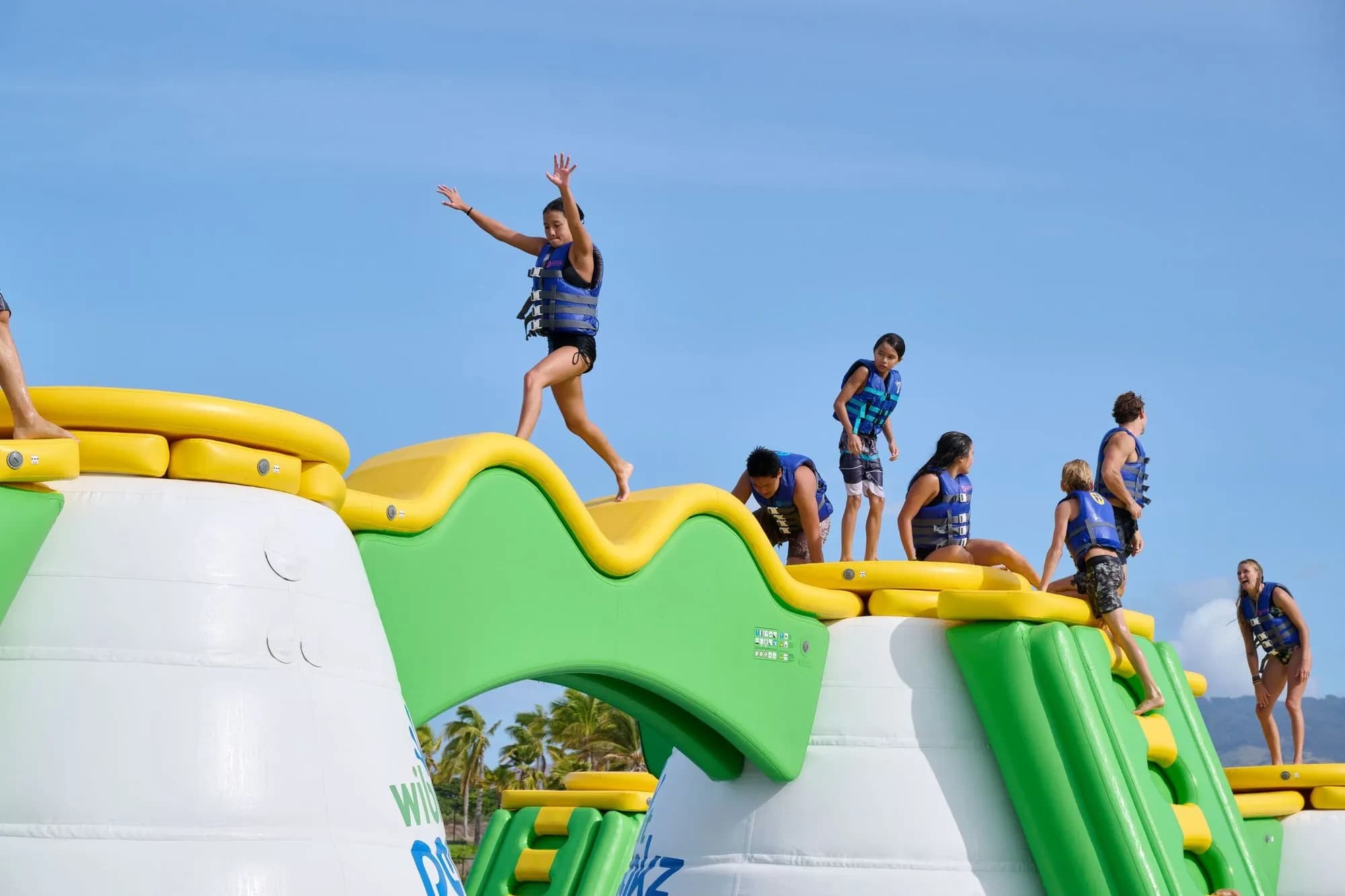 Wai Kai Lagoon Adventure: AquaVenture + AquaPeakz Floating Obstacle Course in Ewa Beach photo 1