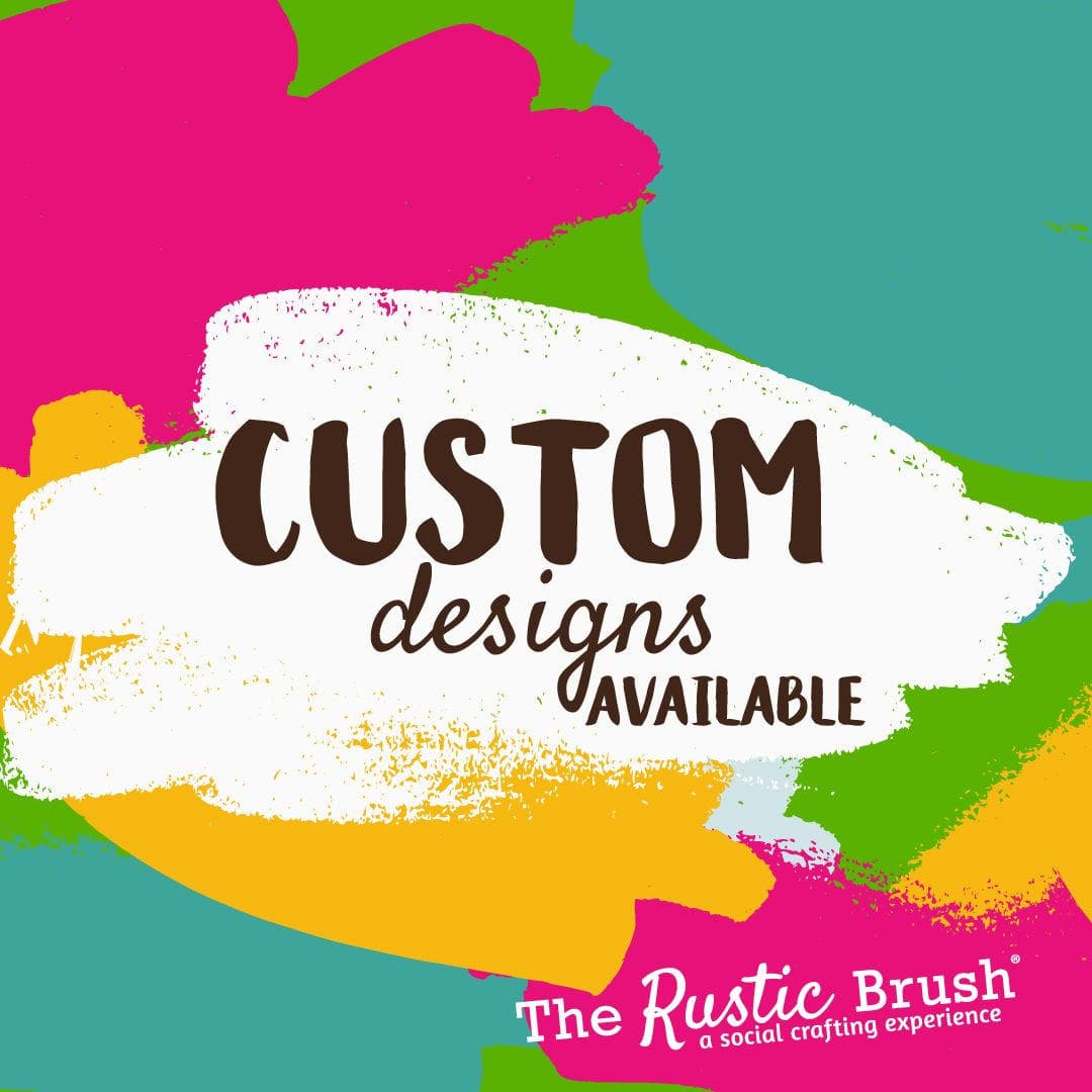 Custom designs advertisement for made-to-order wood signs and decor
