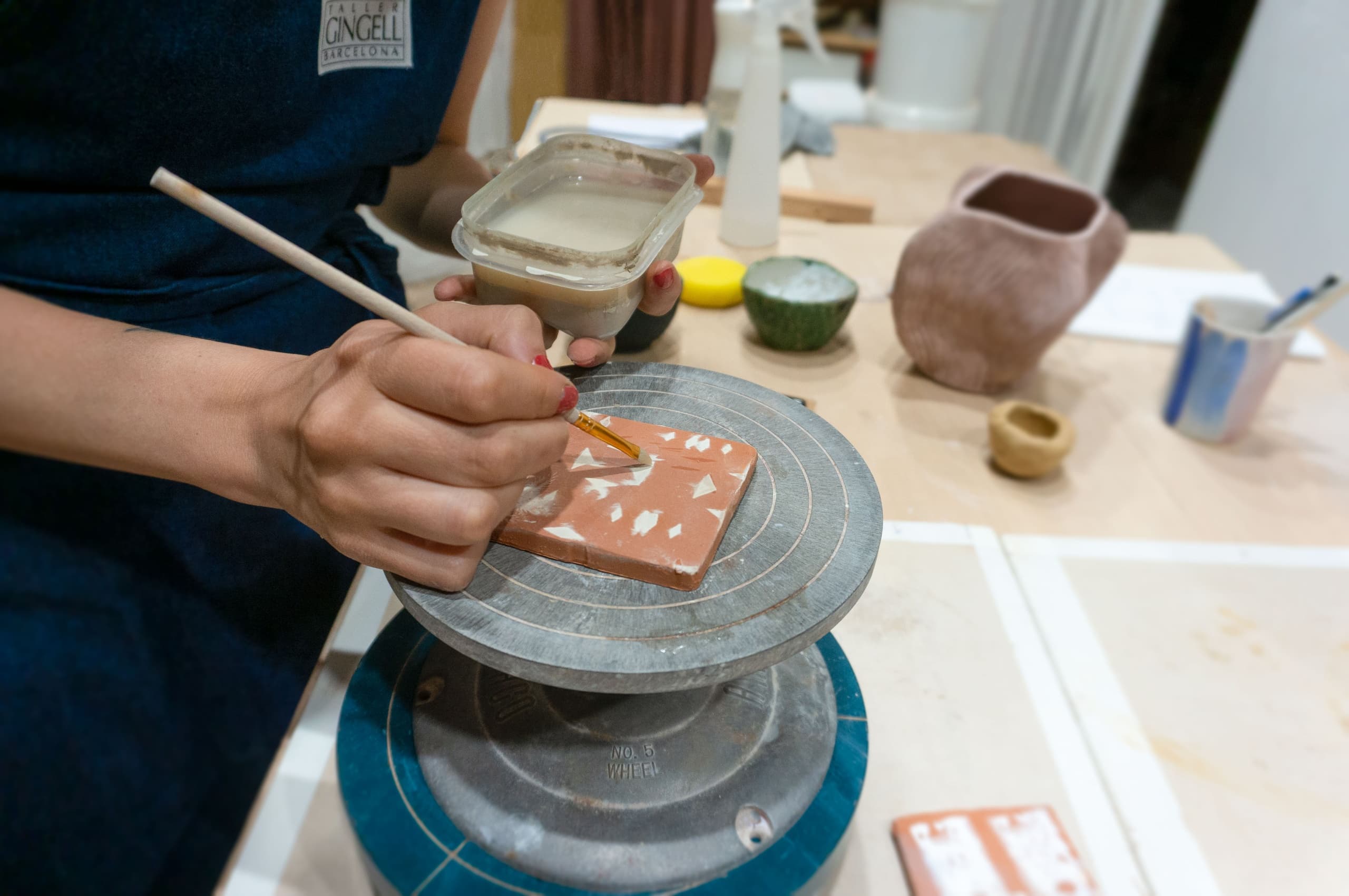 Artisan Tile Making Workshop in Barcelona with Taller Gingell