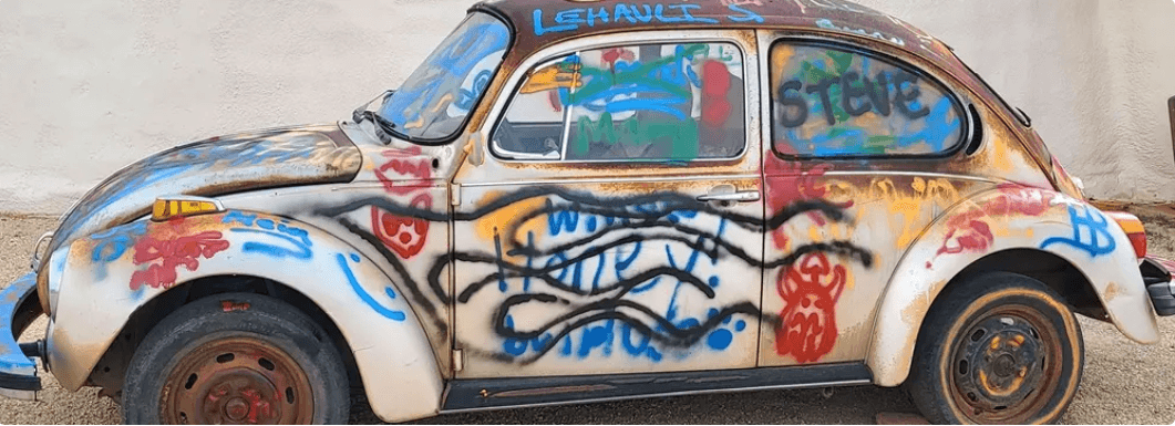 Spray & Snap at Meteor City's Paint-A-Bug: Legal Graffiti on Vintage VWs