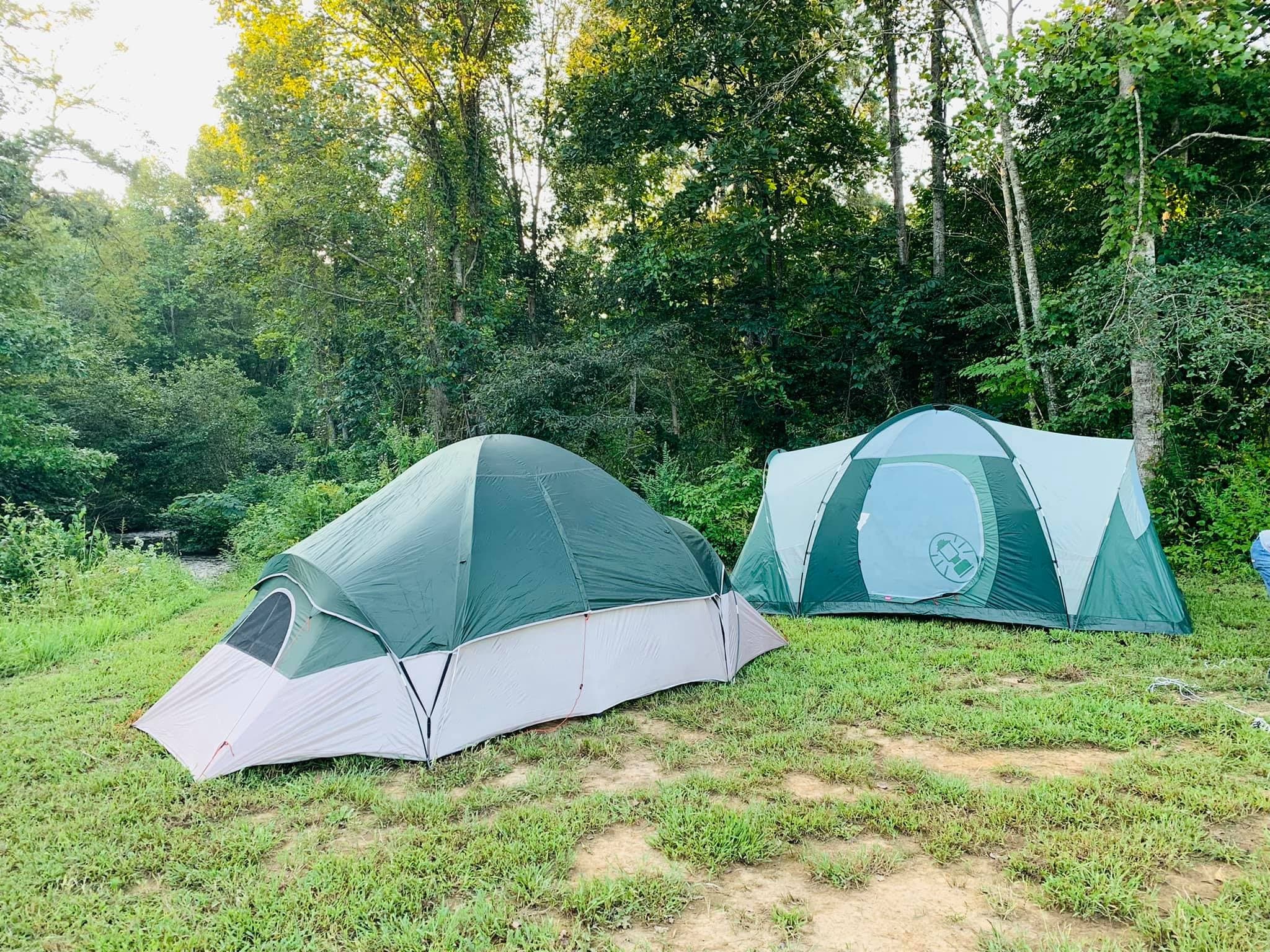 Primitive Tent Camping at Indian Mountain ATV Park in Piedmont, Alabama