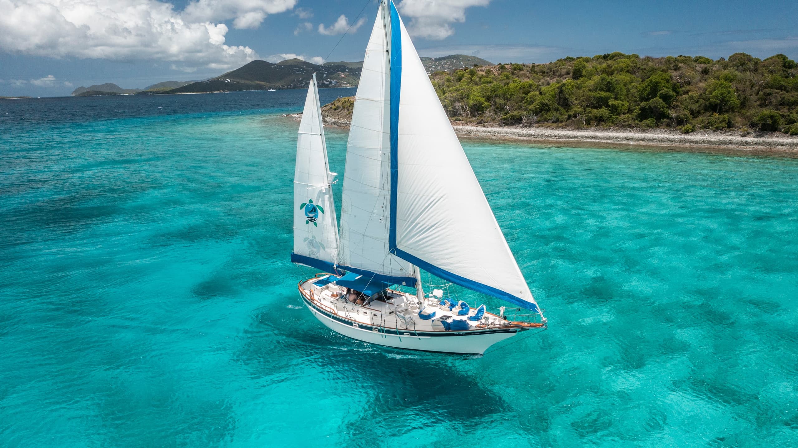 Sailing Yacht Full Day Charter with Happy Island Charters in St. Thomas