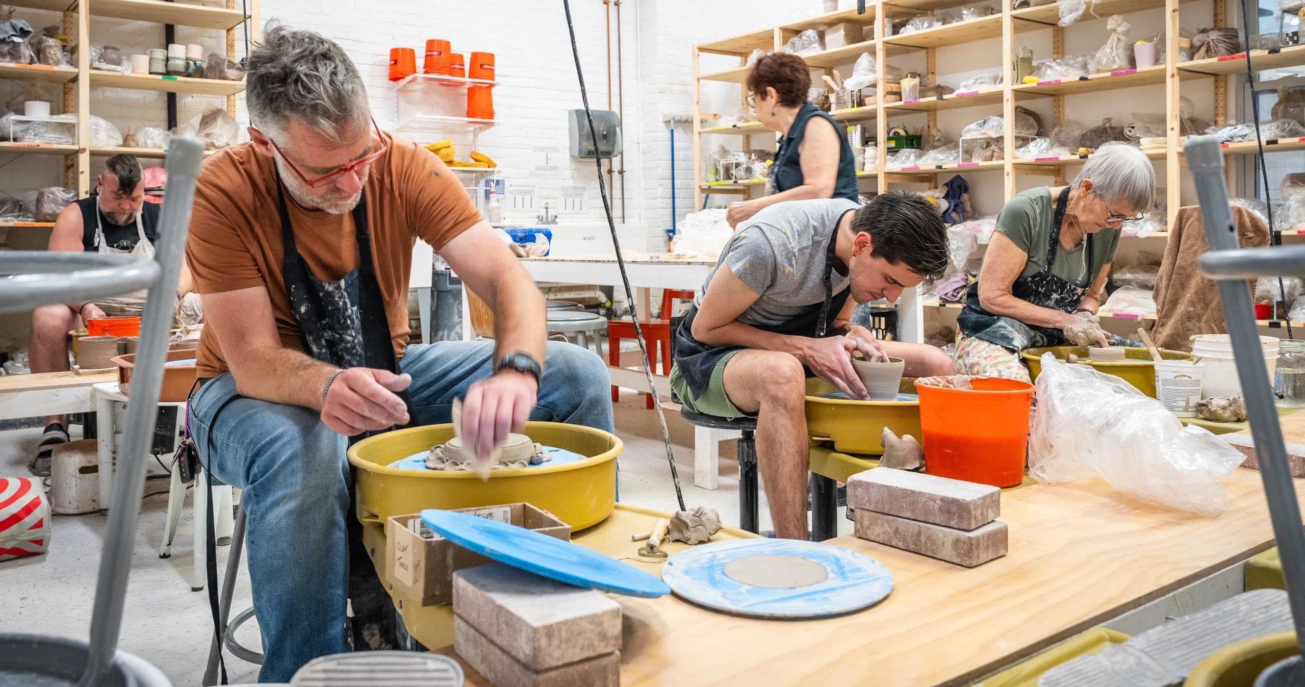 Wheelthrowing 101 in Philadelphia: Beginner Pottery Class at Black Hound Studio