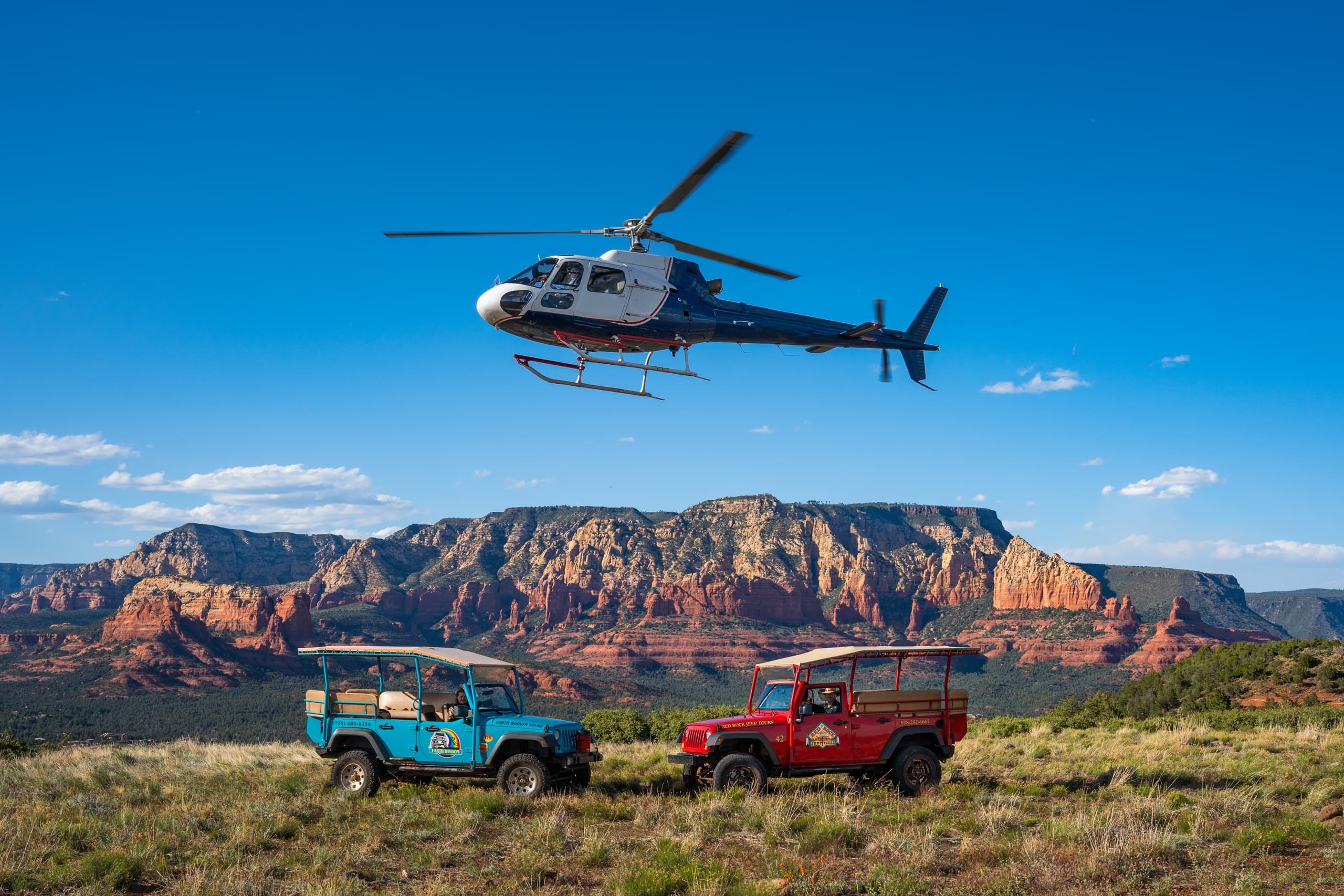 Red Rock Royale: Helicopter & Jeep Adventure in Sedona