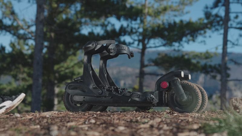 Skwheel Electric Roller Skiing in Samoëns — Summer Alpine Carving