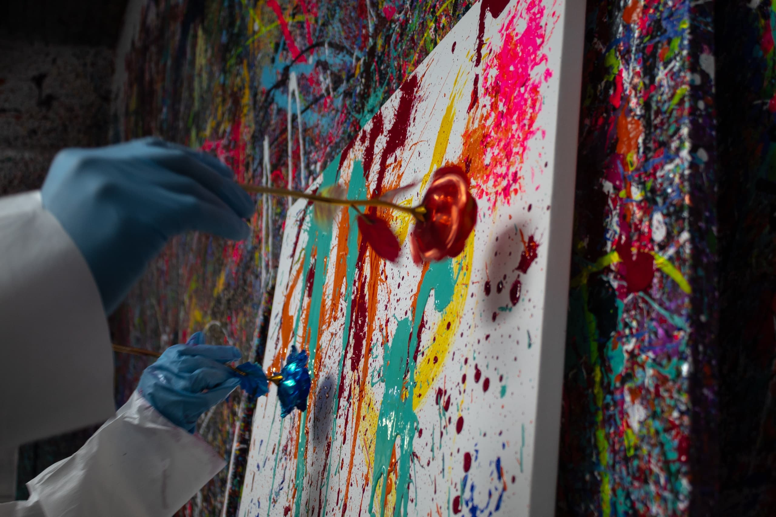 Valentine's Day Splatter Paint Date Night in Atlanta