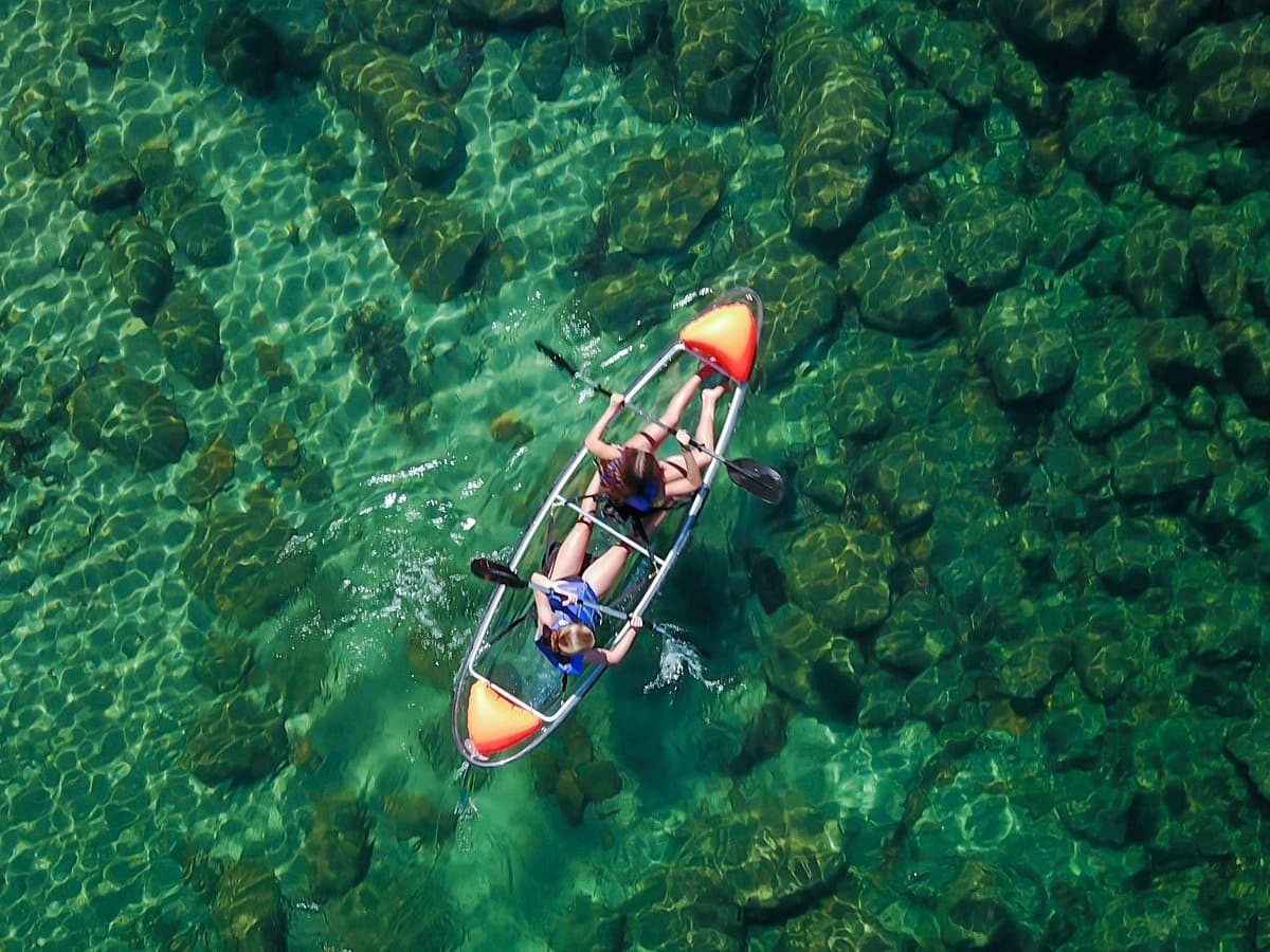 Clear Kayak Rentals at Bitterroot Lake by Montana Outdoor Recreation & Excursions