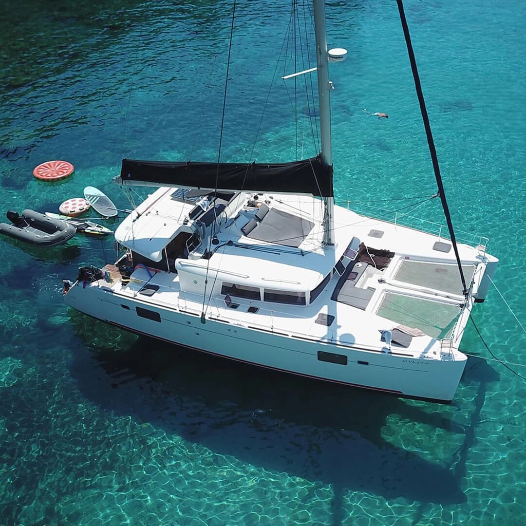 Lagoon 450 "Quicon" Catamaran Charter: Luxury Flybridge Cruises from Puerto Banús photo 1