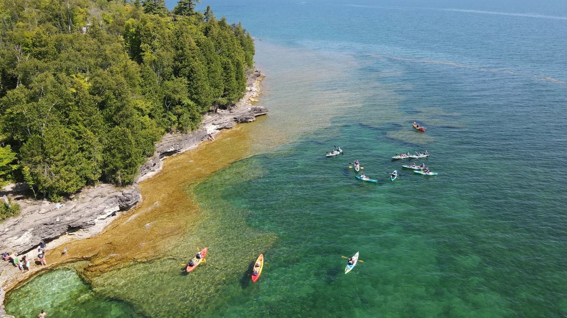 Paddling Cave Point Kayak Tour to Door County Limestone Sea Caves photo 2
