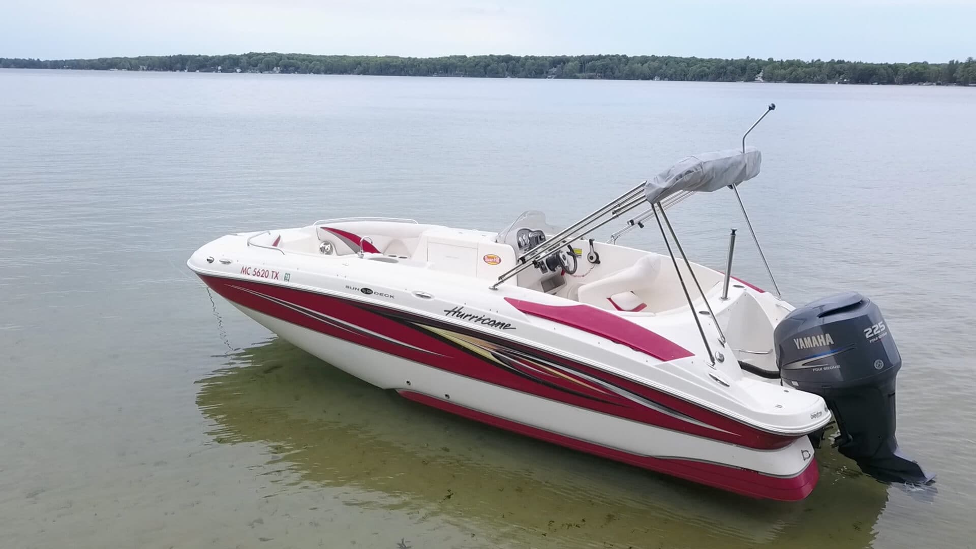 Explore Traverse City Waters with Hurricane 22' Deck Boat