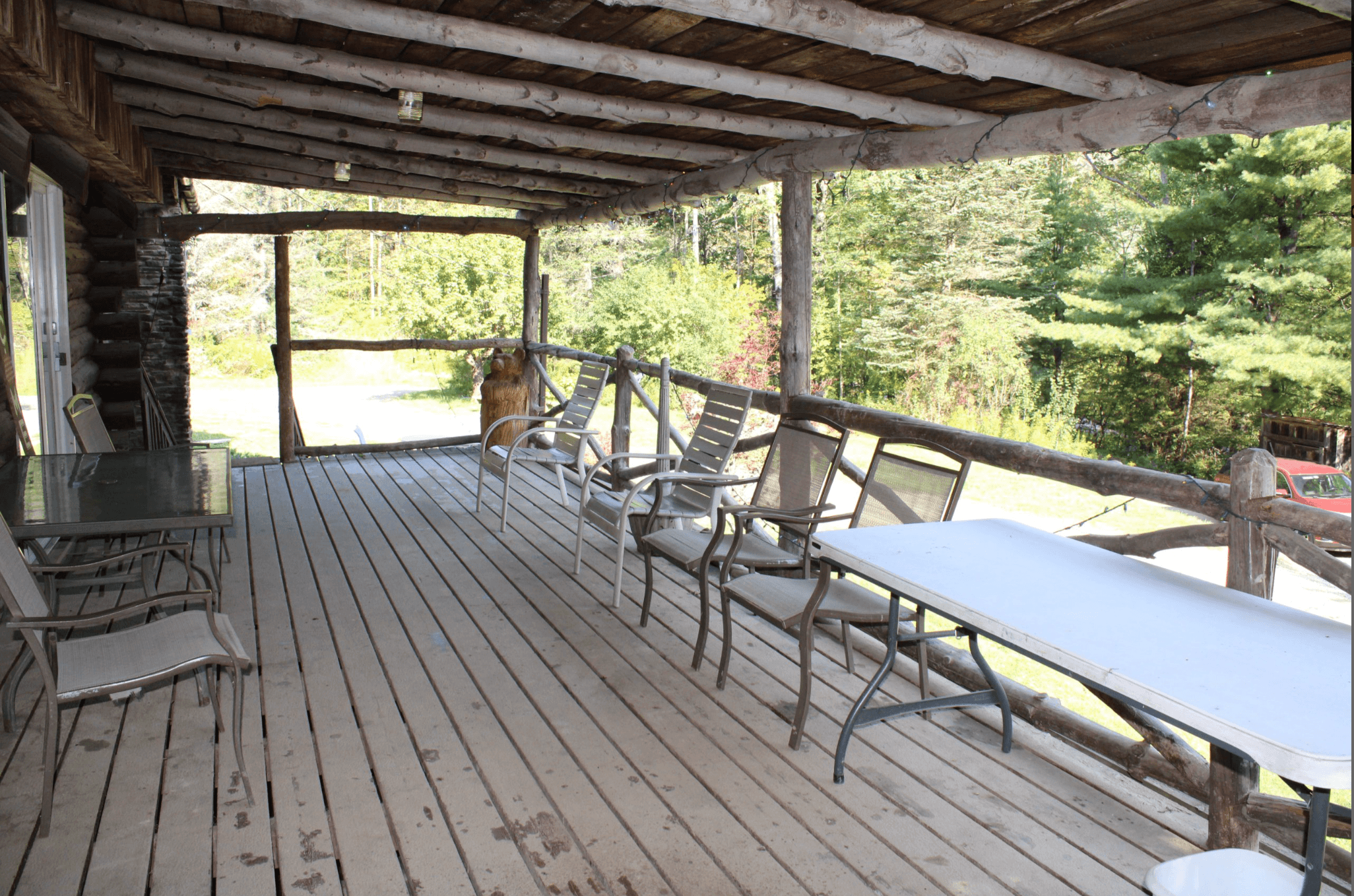 Bear Hollow Log Cabin Retreat: Group Rental with Trail Access in Andover NY photo 1