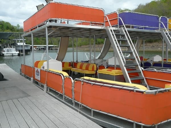 Water Activities with Lakewind Double Decker Pontoon at Hidden Harbor Marina