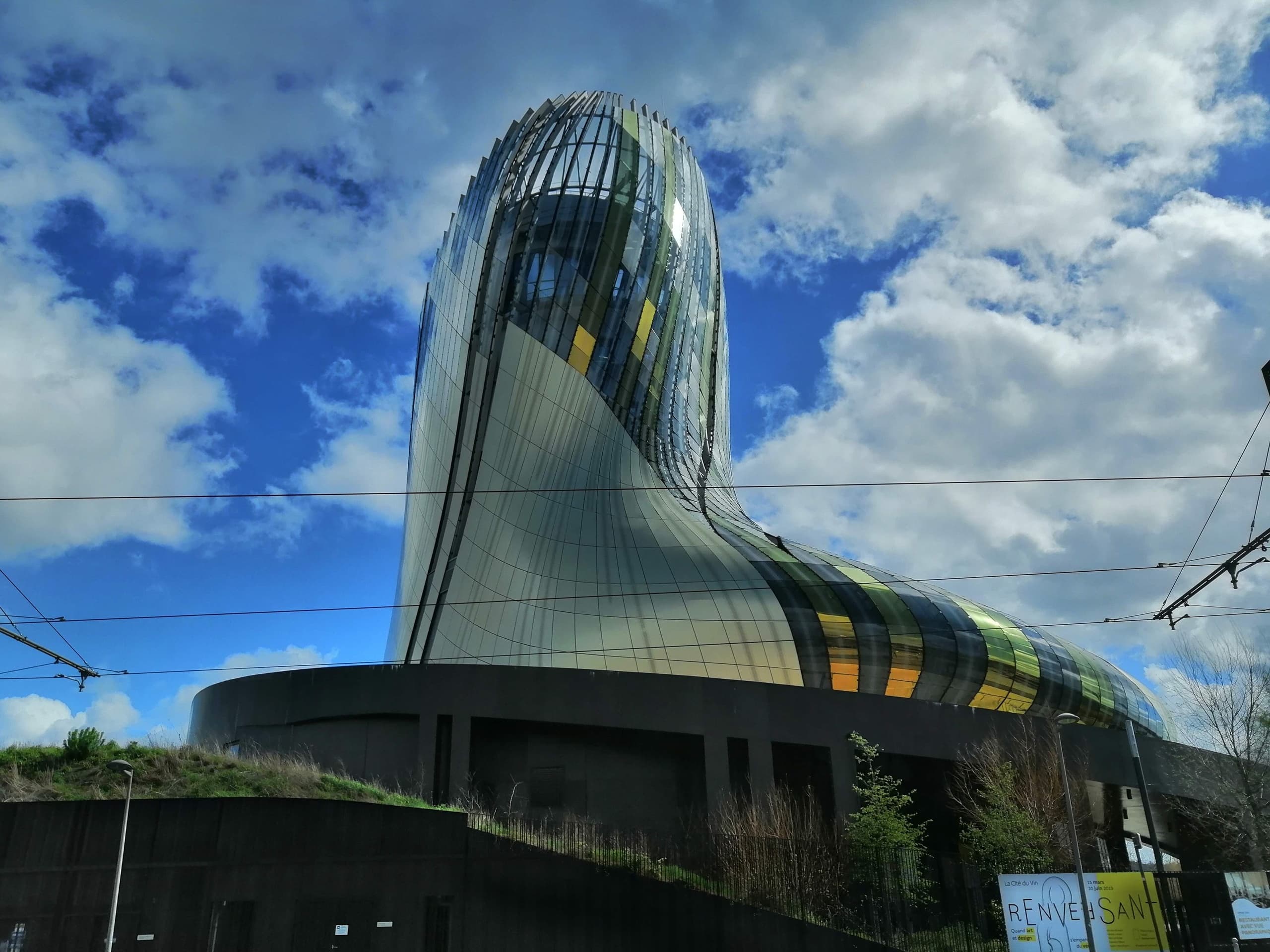 Modern Cité du Vin architecture on Bordeaux waterfront visit