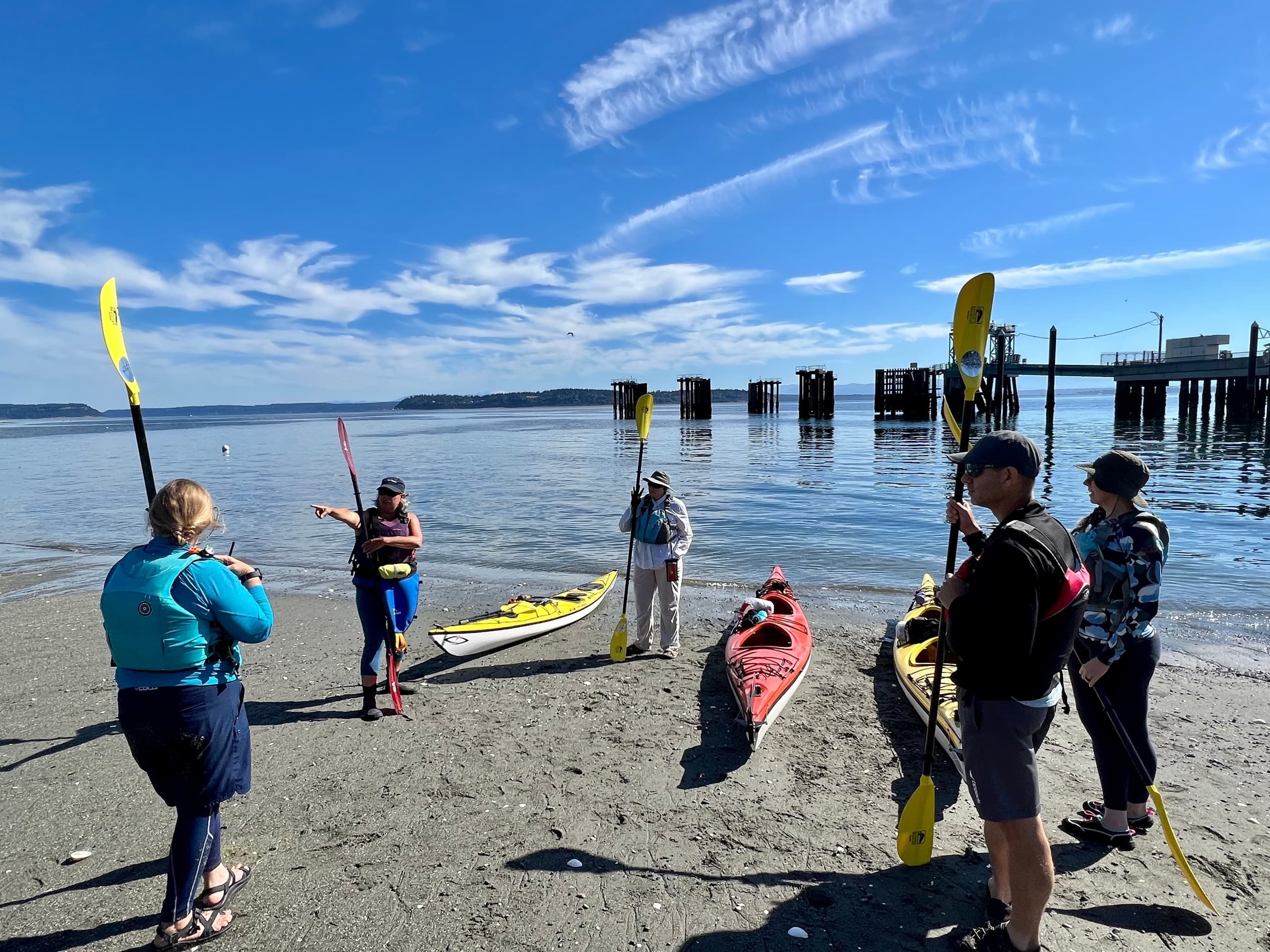 Whidbey Island Kayaking team