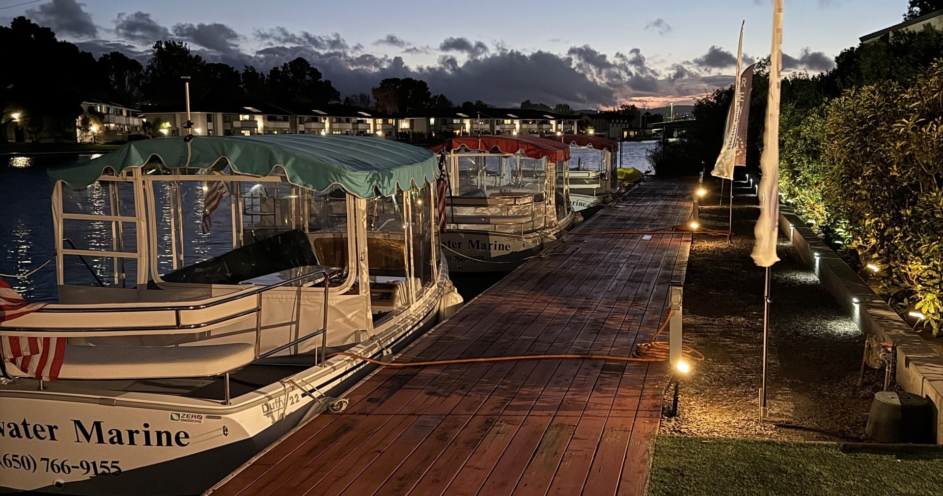 Sunset Cruise on Foster City Lagoon with Duffy Boats
