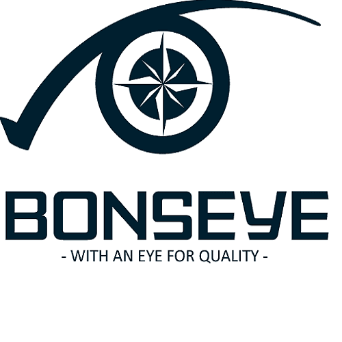 Bonseye logo with compass-eye emblem for outdoor adventure brand