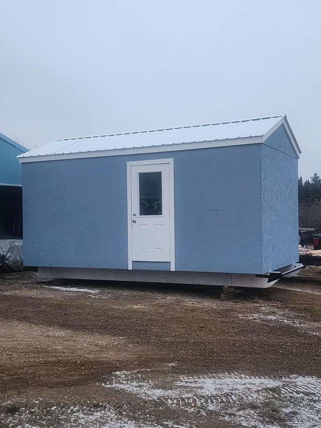 Winter Ice Fishing with Jensen's Ice Shack Rentals on Slave Lake