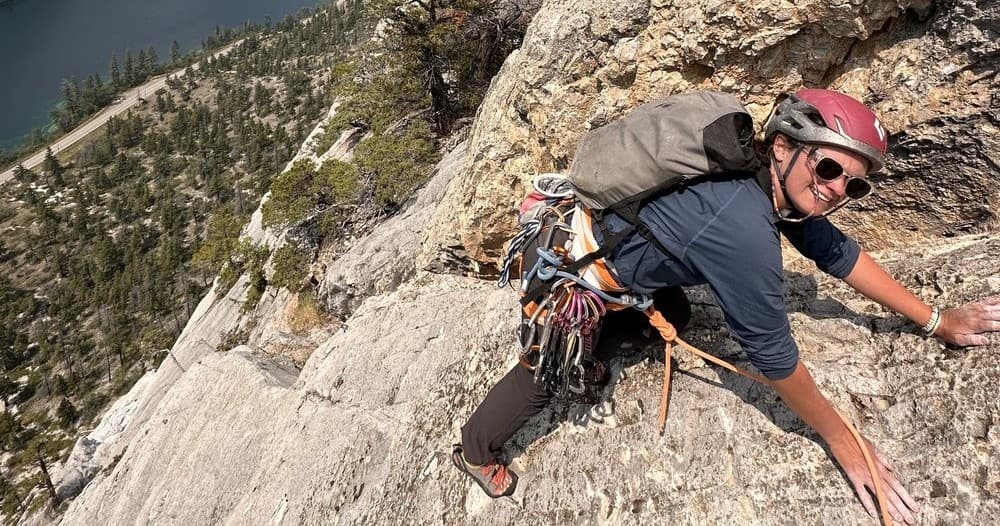 Limestone Multi-Pitch Climbing at Marble Canyon, BC