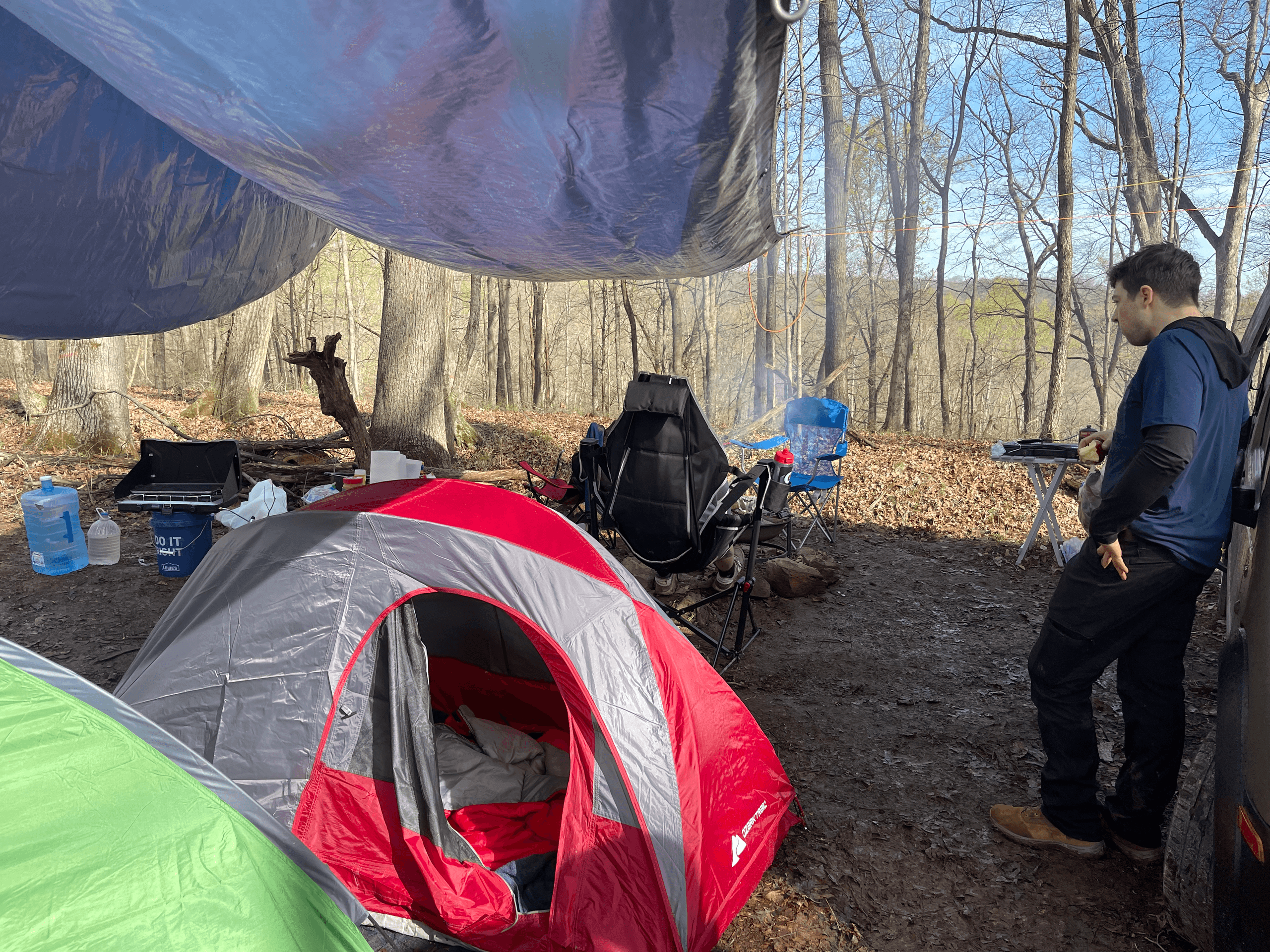 Primitive Camping at Sims Cave Park Alabama