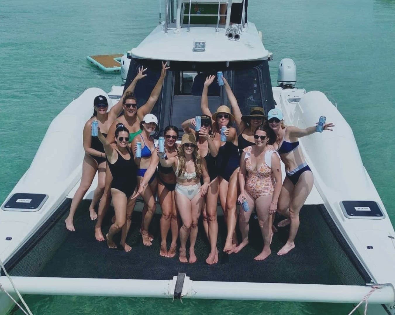 Private Catamaran Bachelorette Cruise to Crab Island from Miramar Beach