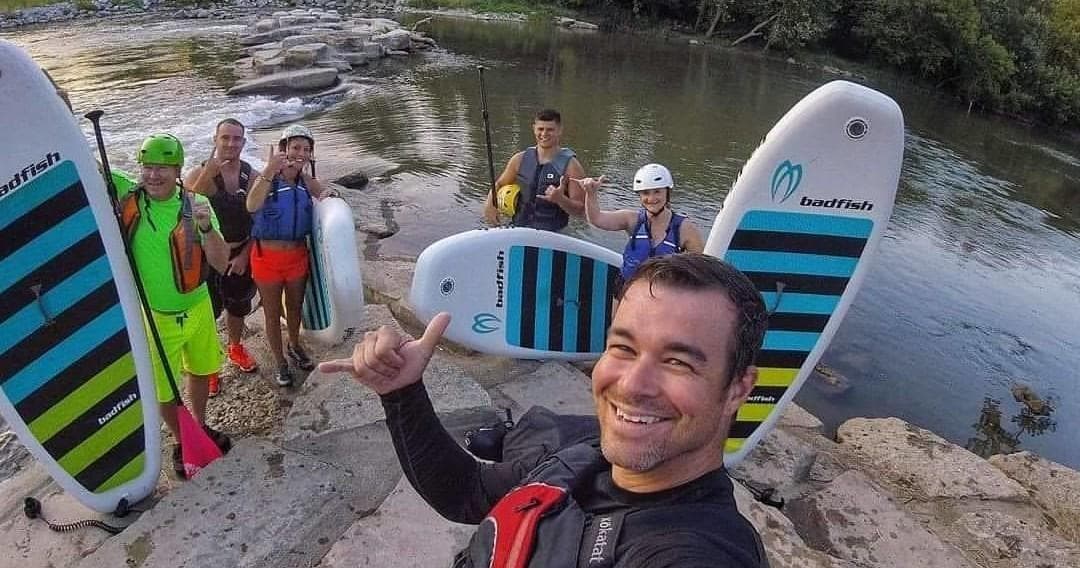 Whitewater SUP Clinic Group Lesson in Dayton, Ohio