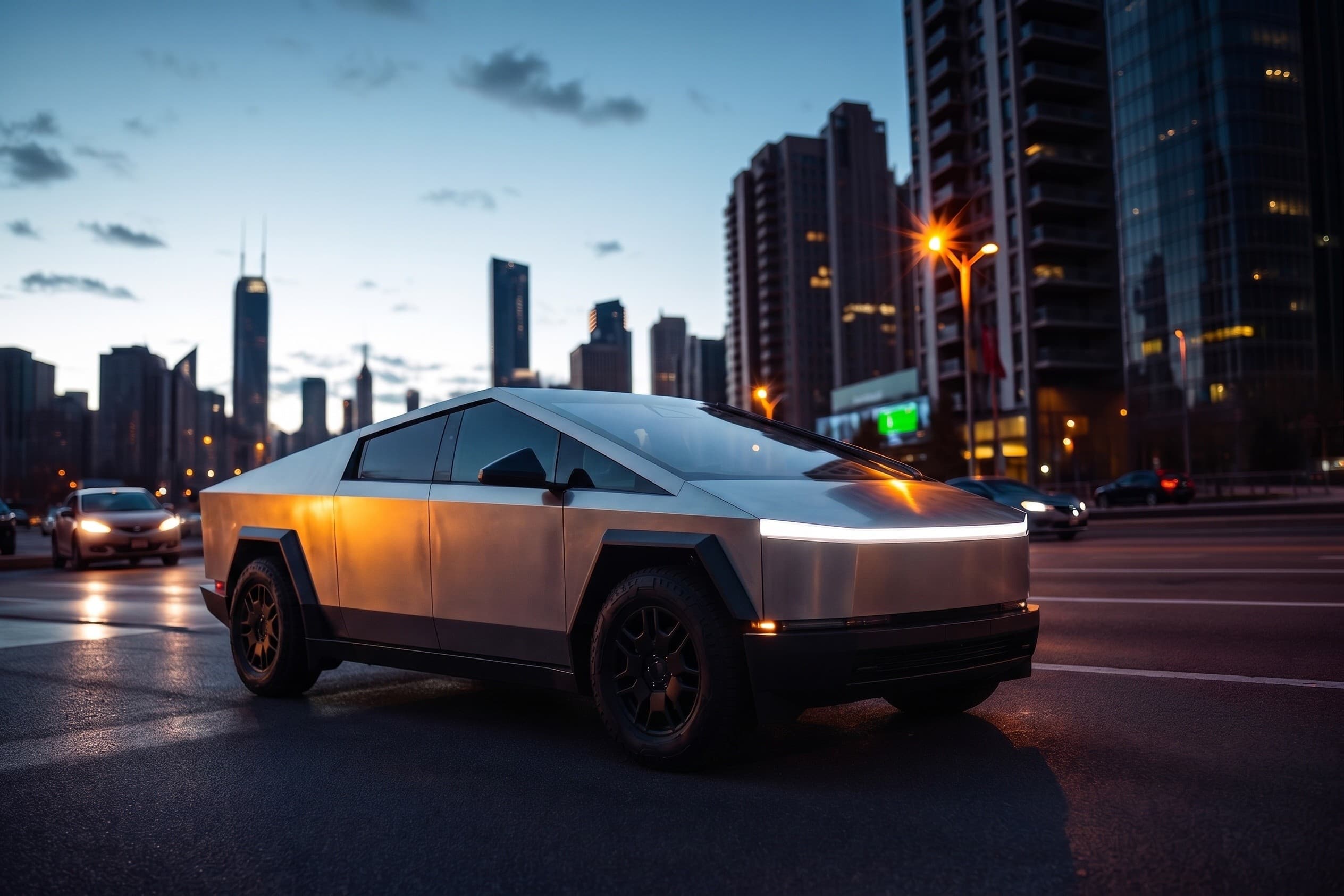 Drive the Iconic 2024 Tesla Cybertruck Along Chicago Lakefront