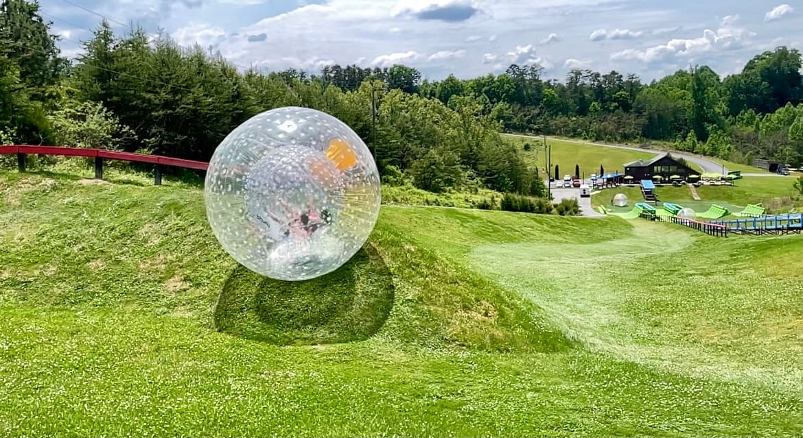 Outdoor Gravity Park: Zorbing Adventures in Pigeon Forge