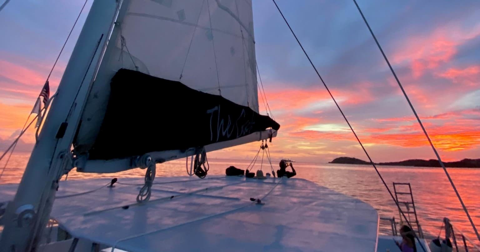 Catamaran Snorkel & Sunset Sails with The VI Cat in St Thomas