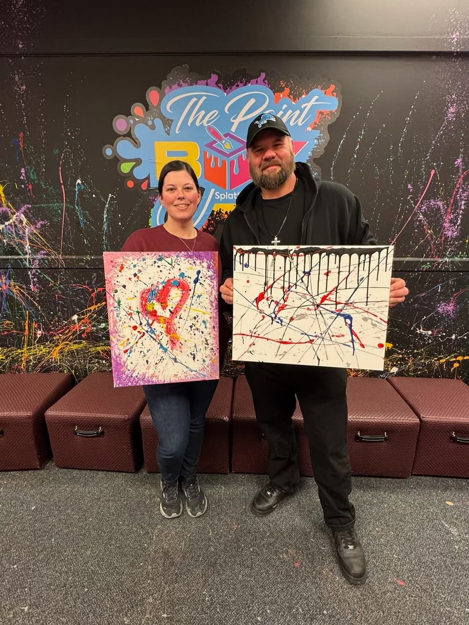 Valentine's Day Paint Party at The Paint Box Studios in Southgate, MI