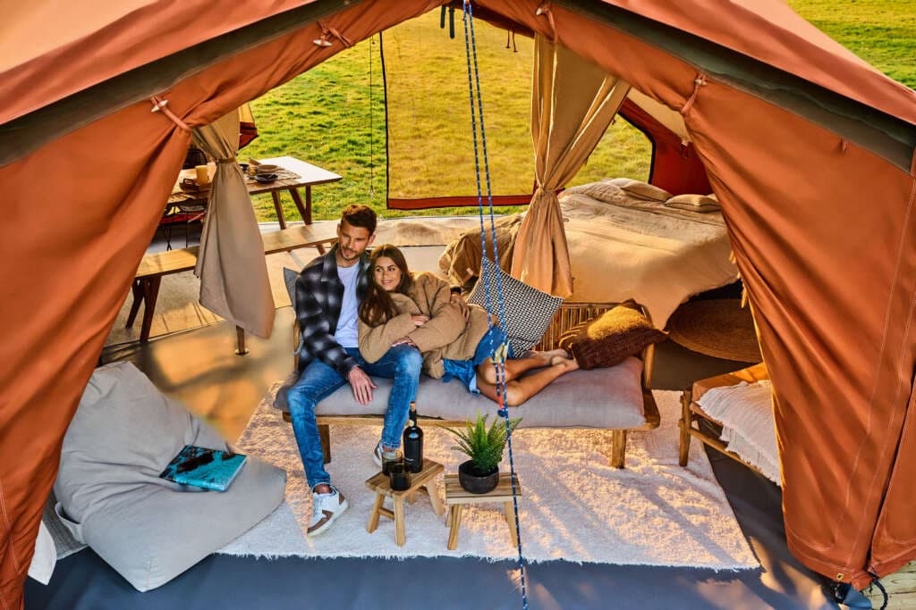 Camping & Tenting at Skaugvoll Camping in Norway