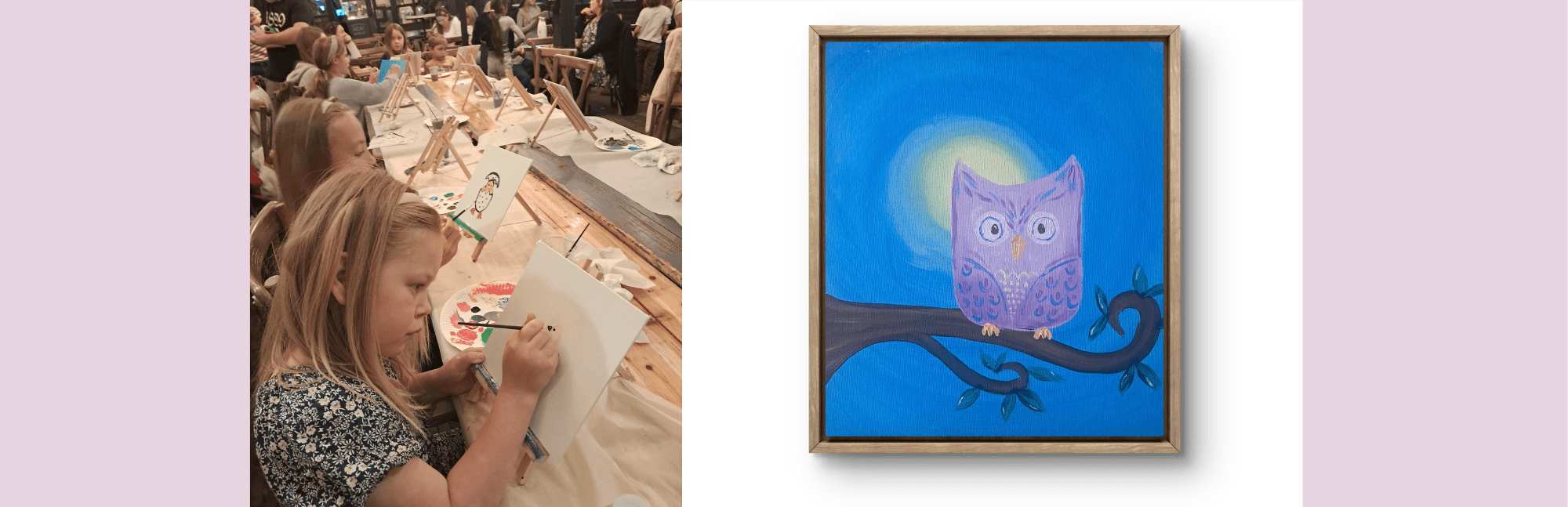 Owl Painting Workshop for Kids at Dunkertons Park, Charlton Kings