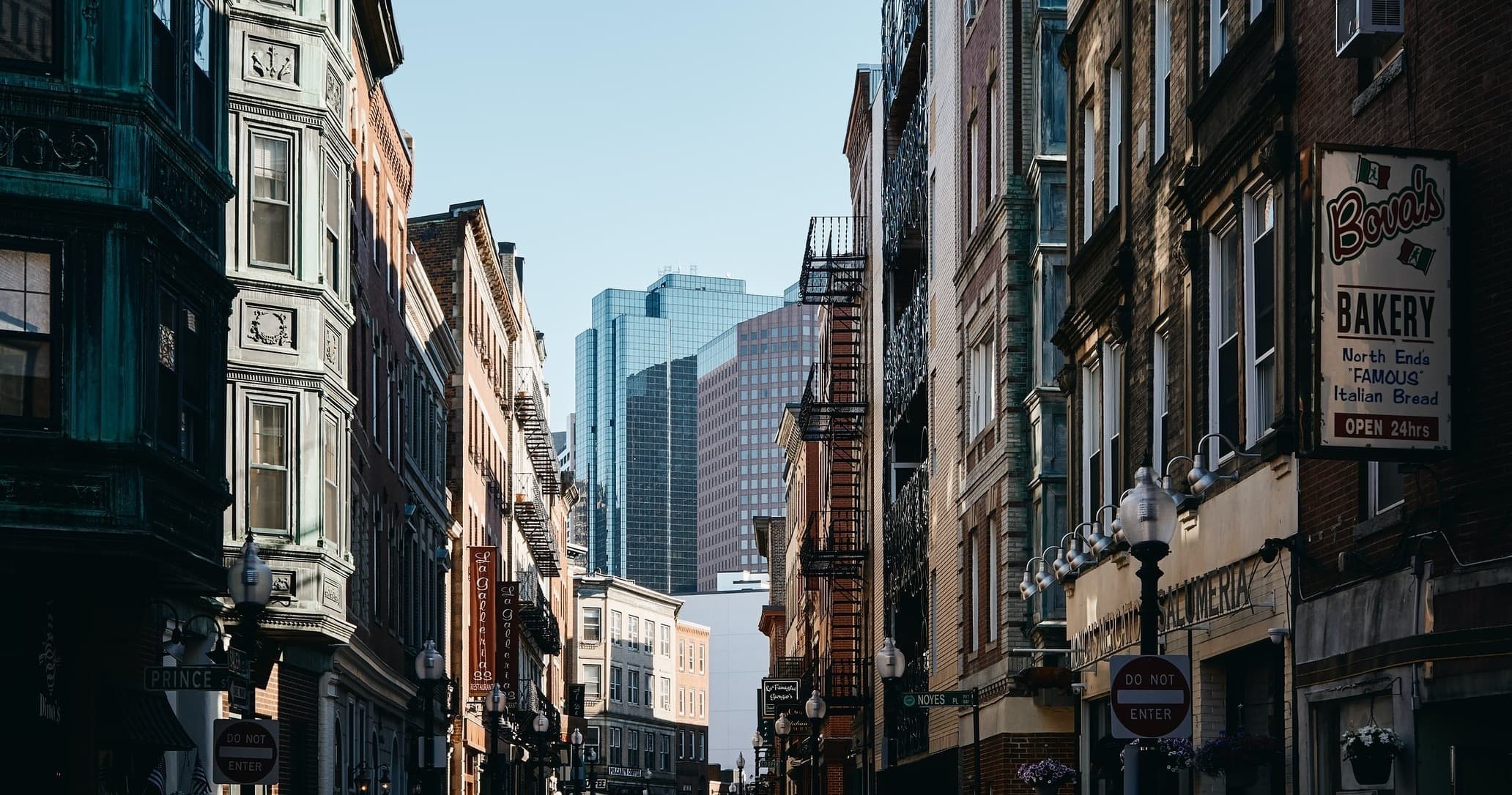 Historic urban street framed by buildings, ideal for city walking tours