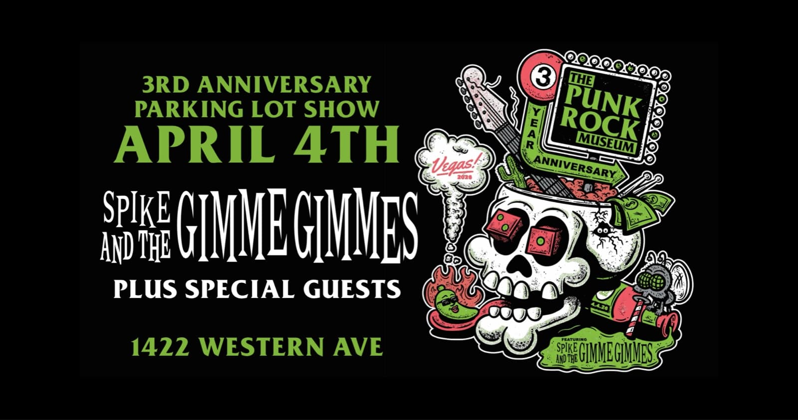 Parking Lot Punk: thepunkrockmuseum 3rd Anniversary Live Show & All-Day Museum Access in Las Vegas