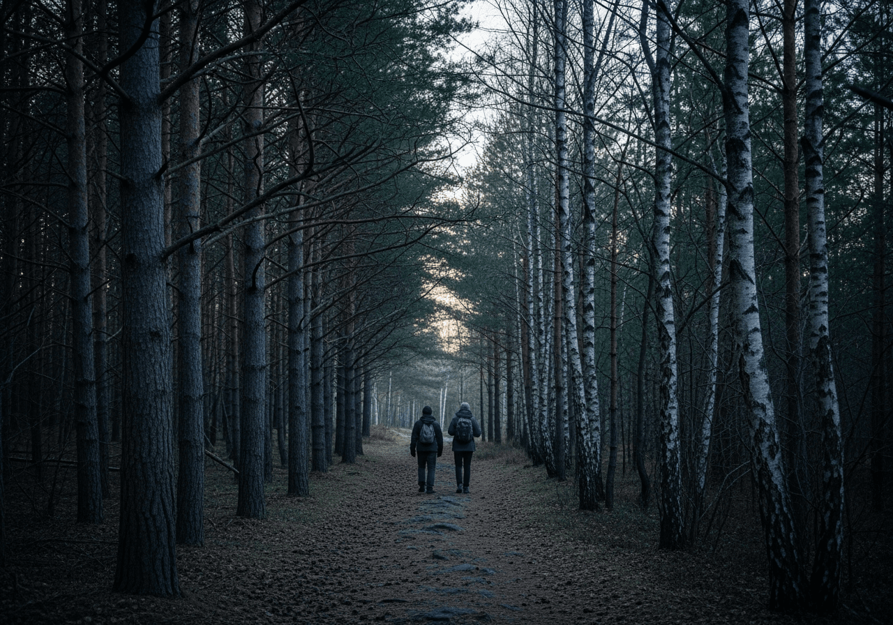 Nordic Twilight Forest Walk: Evening Walk in Nacka Nature Reserve, Stockholm photo 1