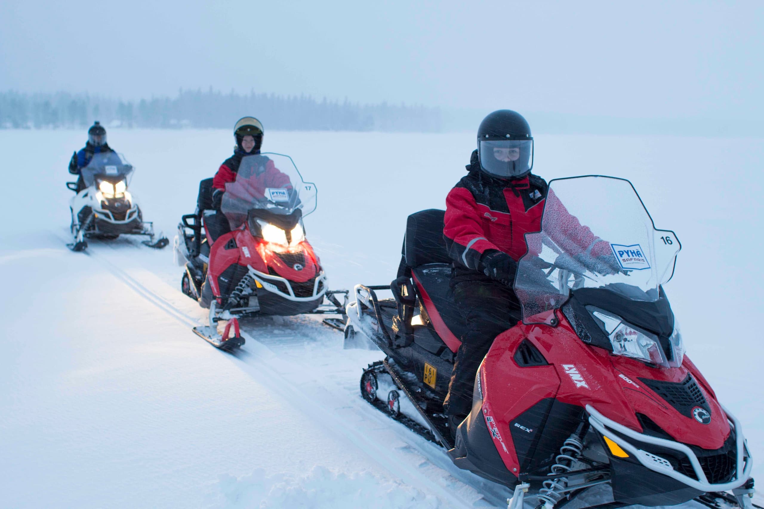 Snowmobile Safari & Ice Fishing with Pyha Safaris in Lappi