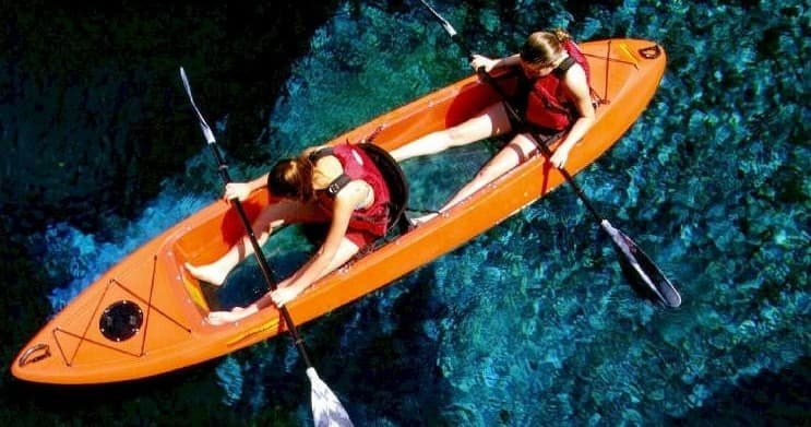 Glass Bottom Kayak Rental at Salt River, St. Croix
