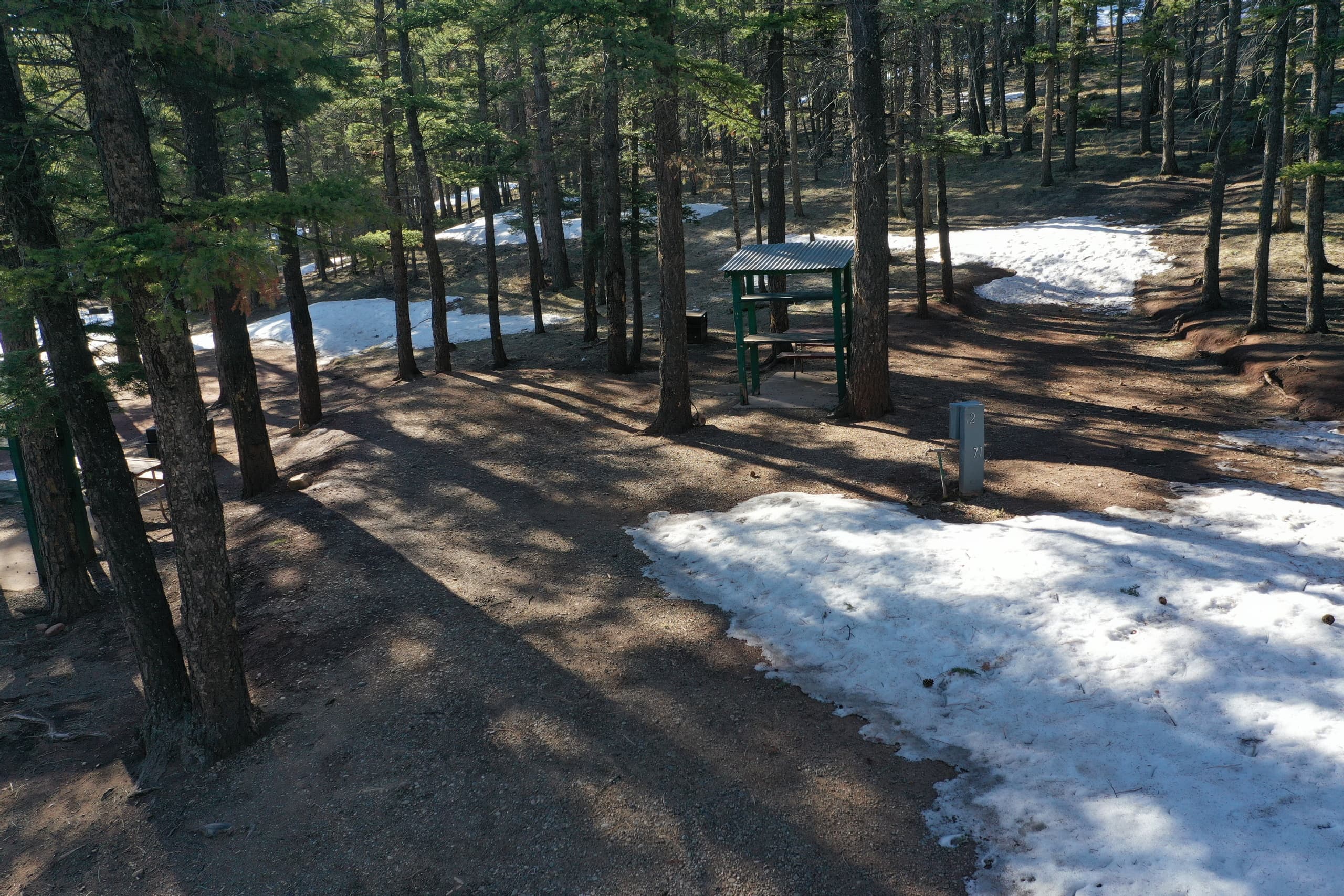 RV Partial Hookup at Monument Lake Resort, Colorado